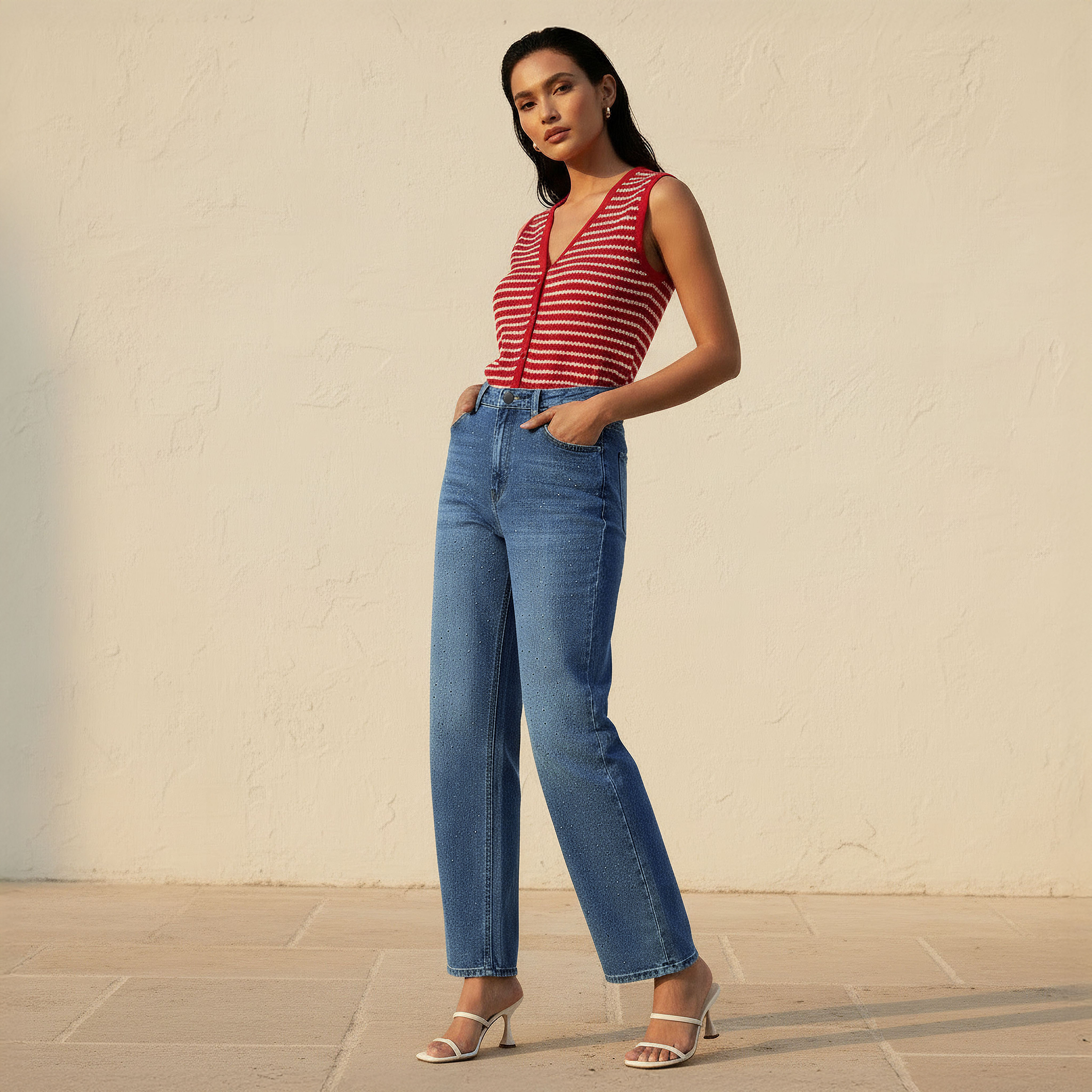 Straight Fit Mid Rise Jeans with Embellishments-women-clothing-bottoms-jeans-image-3