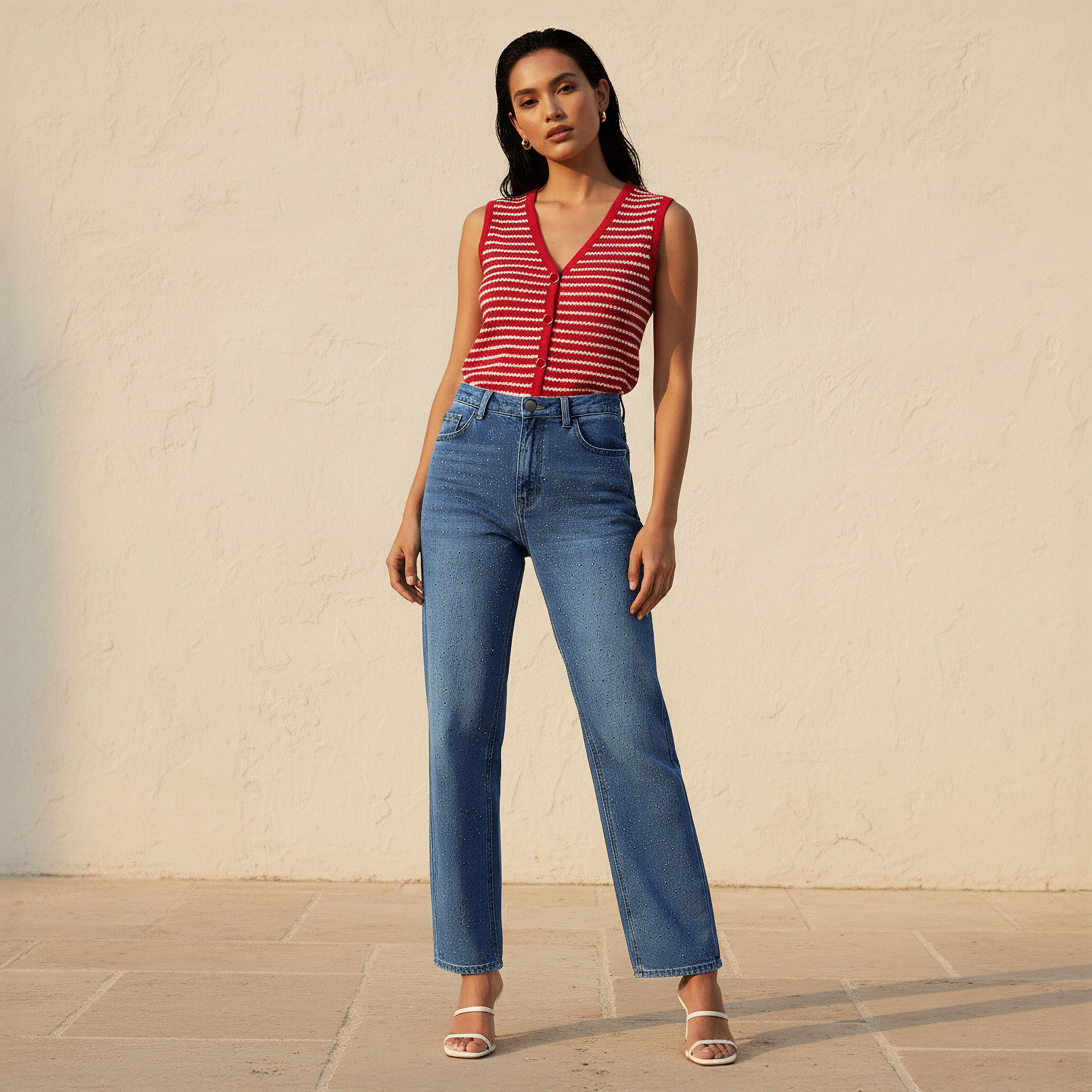 Straight Fit Mid Rise Jeans with Embellishments-women-clothing-bottoms-jeans-image-5
