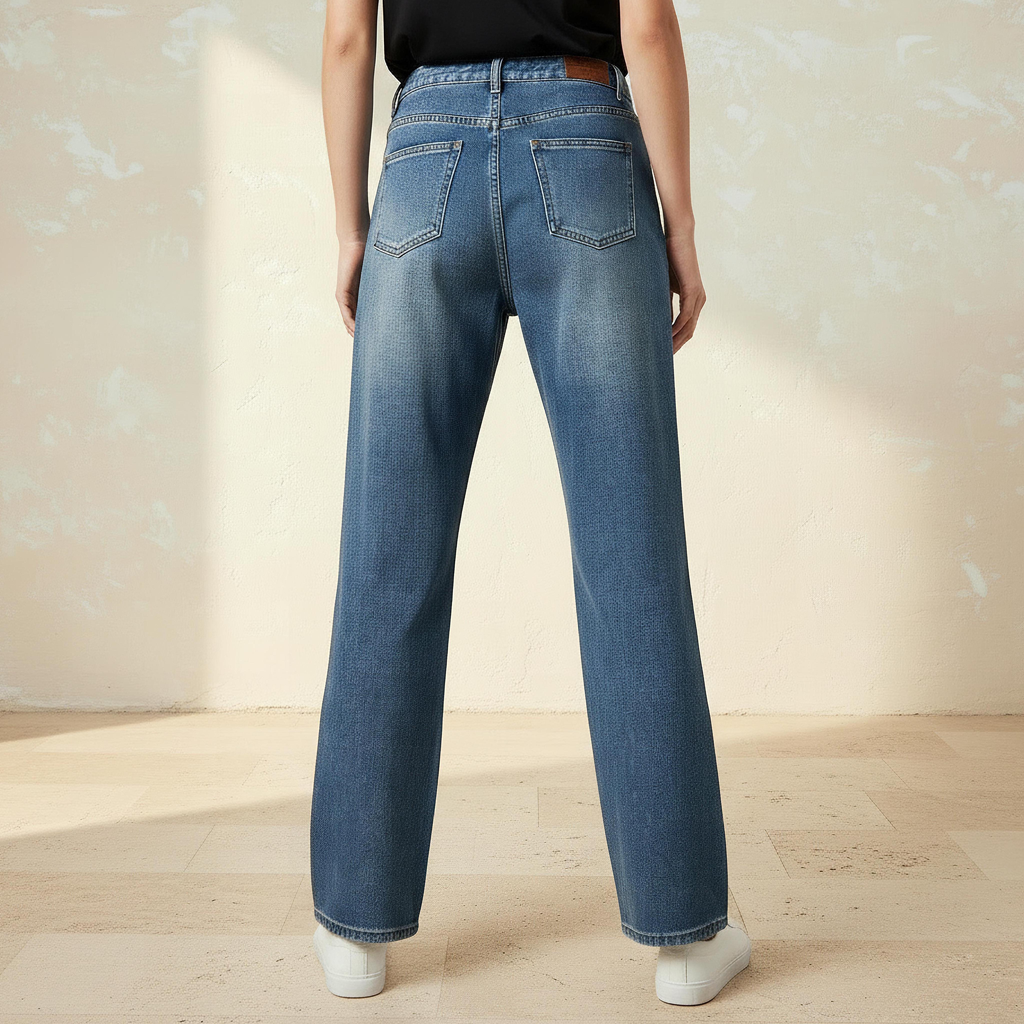 Straight Fit Mid Rise Jeans with Pearl Embellishments-women-clothing-bottoms-jeans-image-4
