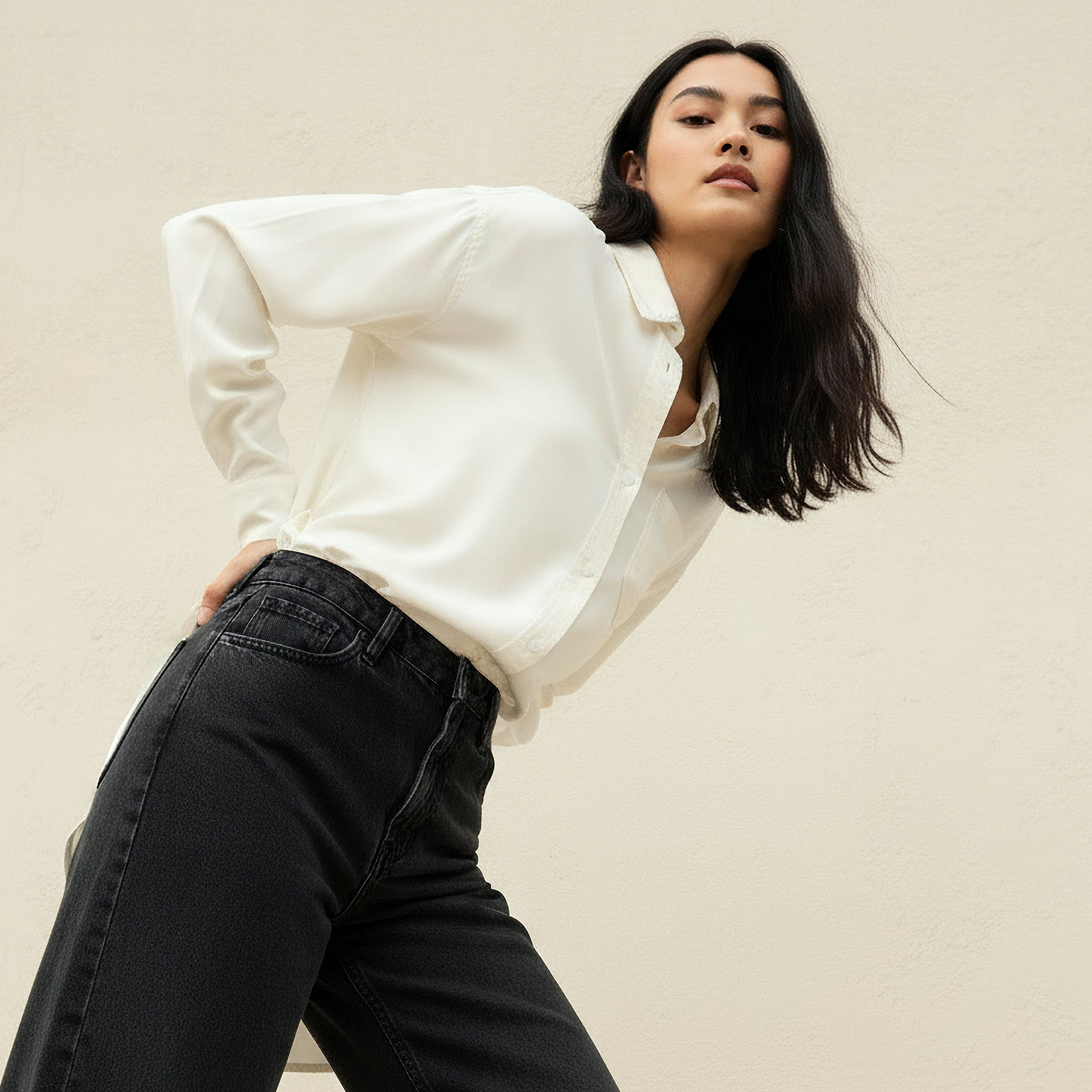 Tencel Longline Shirt with Chest Pocket-women-clothing-shirtsandblouses-shirts-image-6