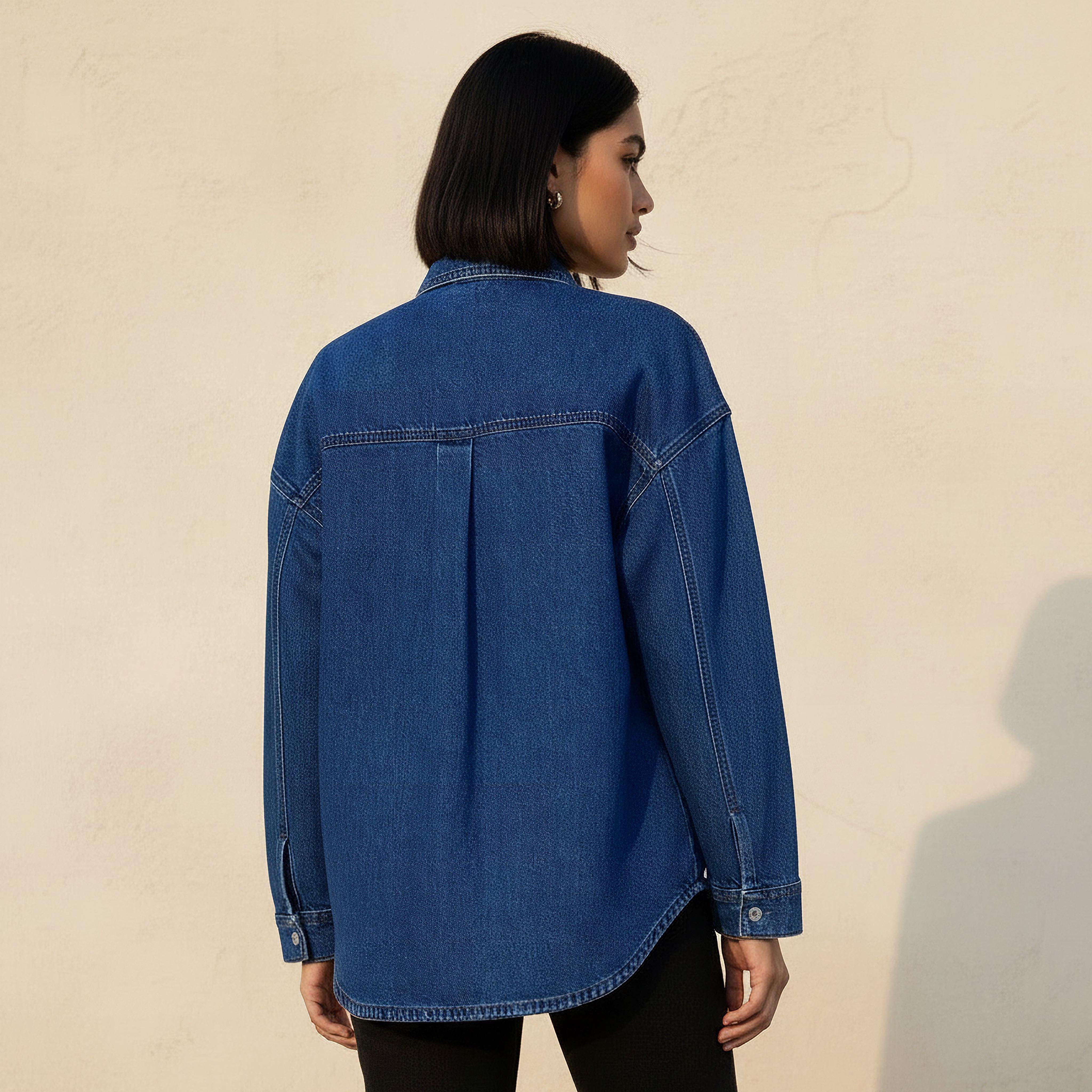 Embellished Denim Shirt-women-clothing-shirtsandblouses-shirts-image-4