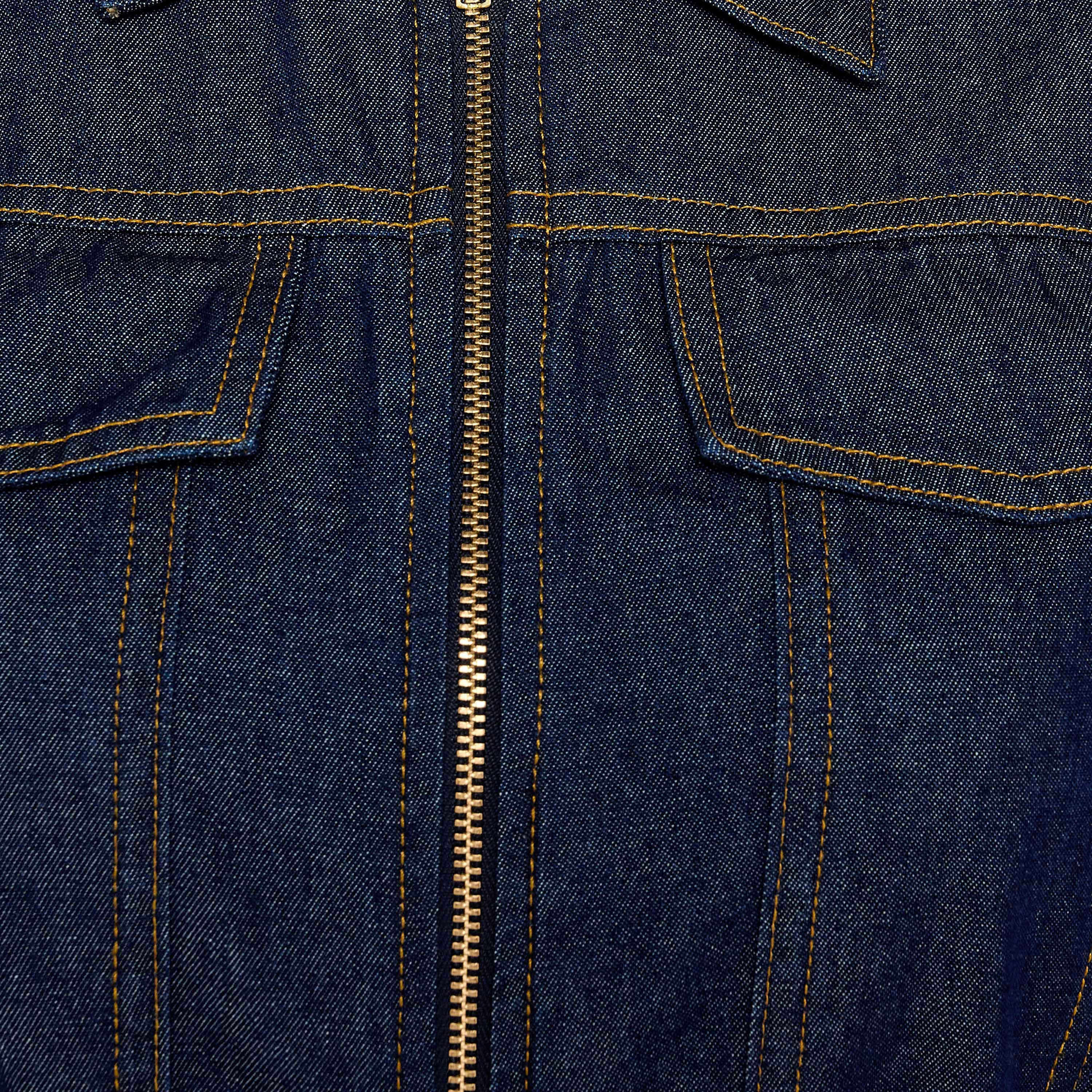 Sleeveless Midi Denim Dress with Zip Closure-women-clothing-dresses-image-2