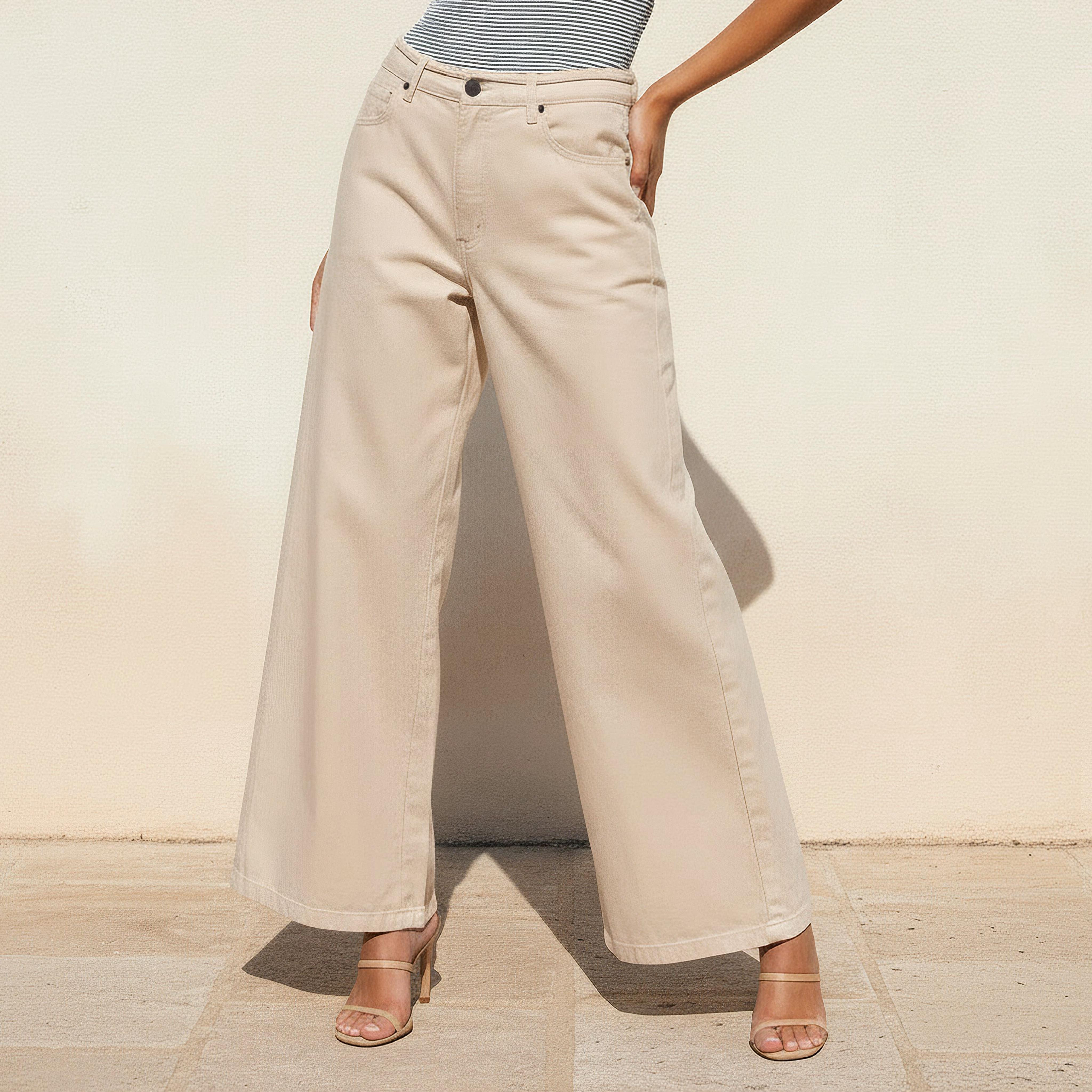 Wide Leg Mid-Rise Jeans with Tie-Up Detail-women-clothing-bottoms-jeans-image-1