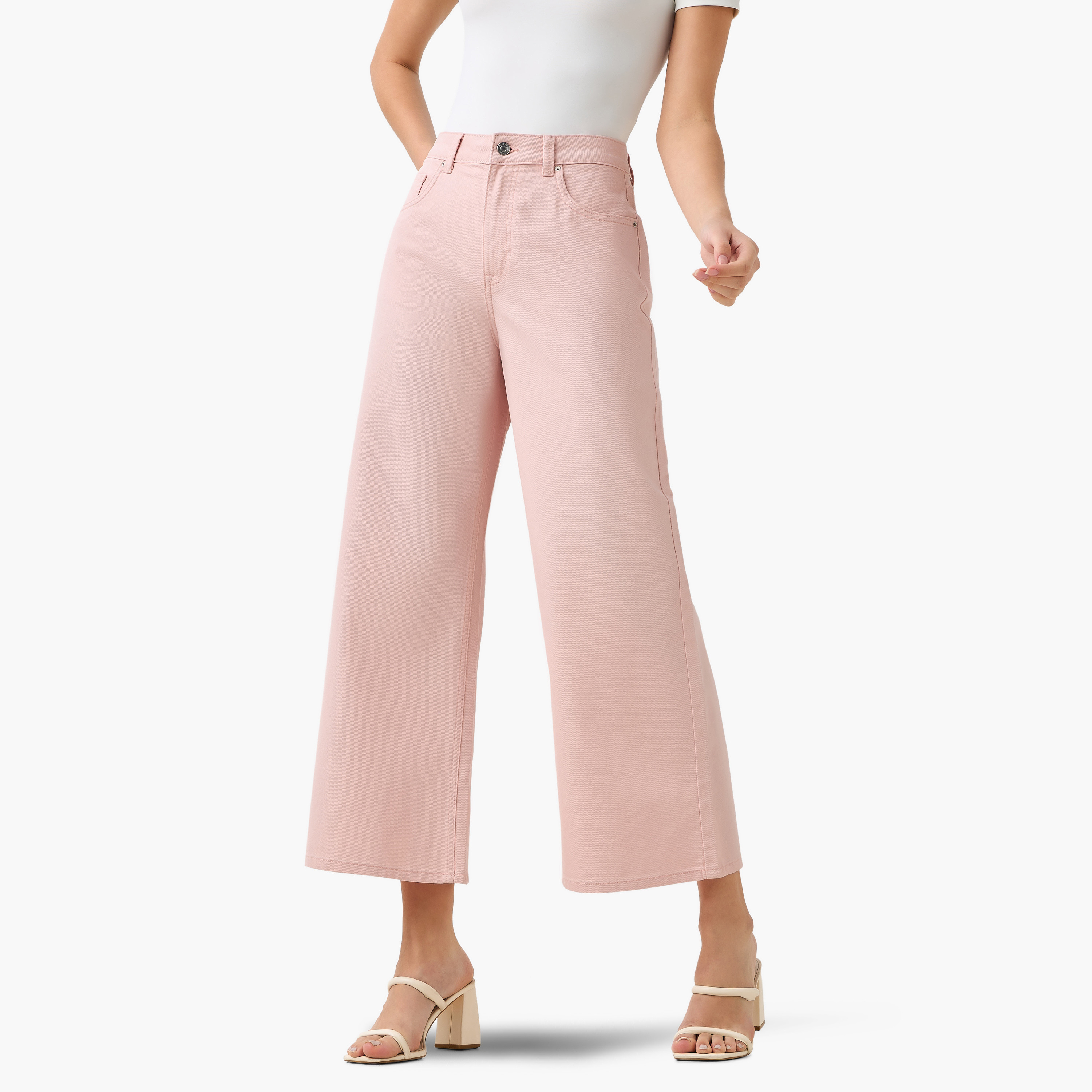 Wide Leg High-Rise Jeans Cropped Cotton-women-clothing-bottoms-jeans-image-2