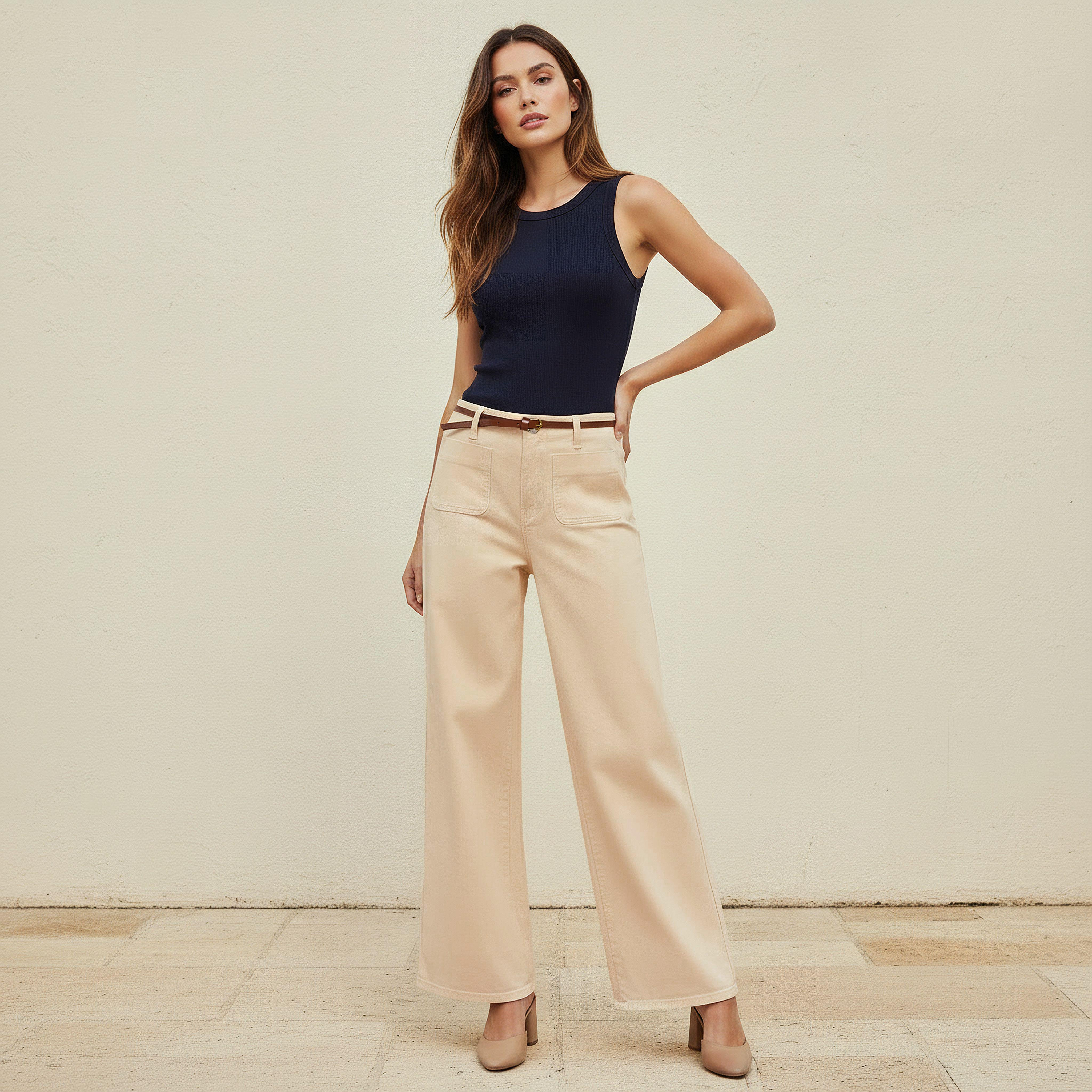 بنطلون جينز قطن بجيوب رقعة-women-clothing-bottoms-jeans-image-3