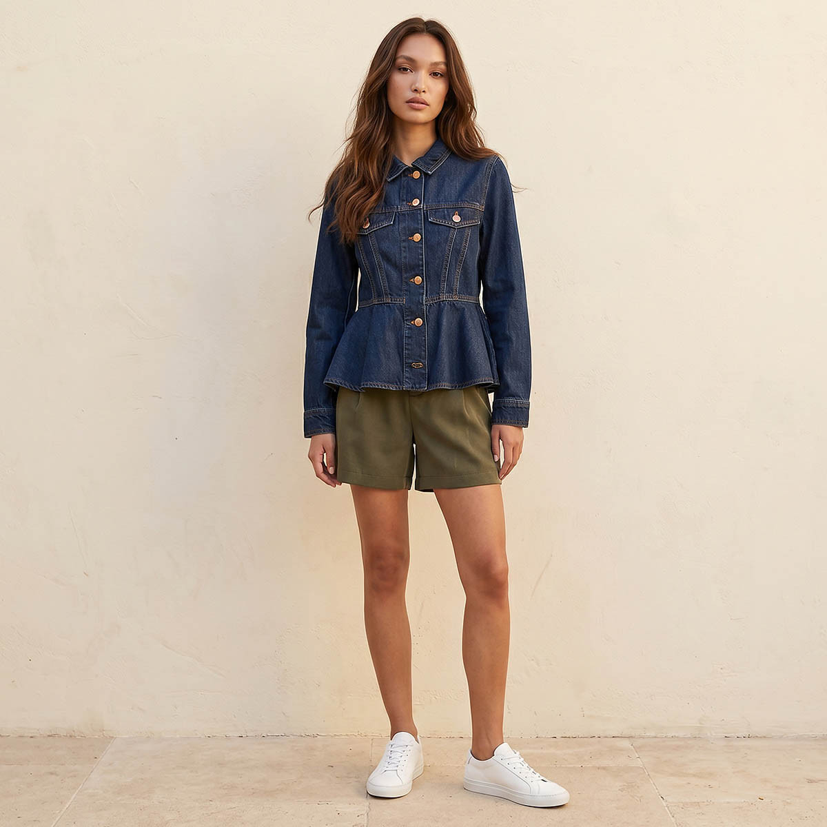 Lee Cooper Cotton Peplum Top Flap Pocket-women-clothing-shirtsandblouses-blouses-image-3