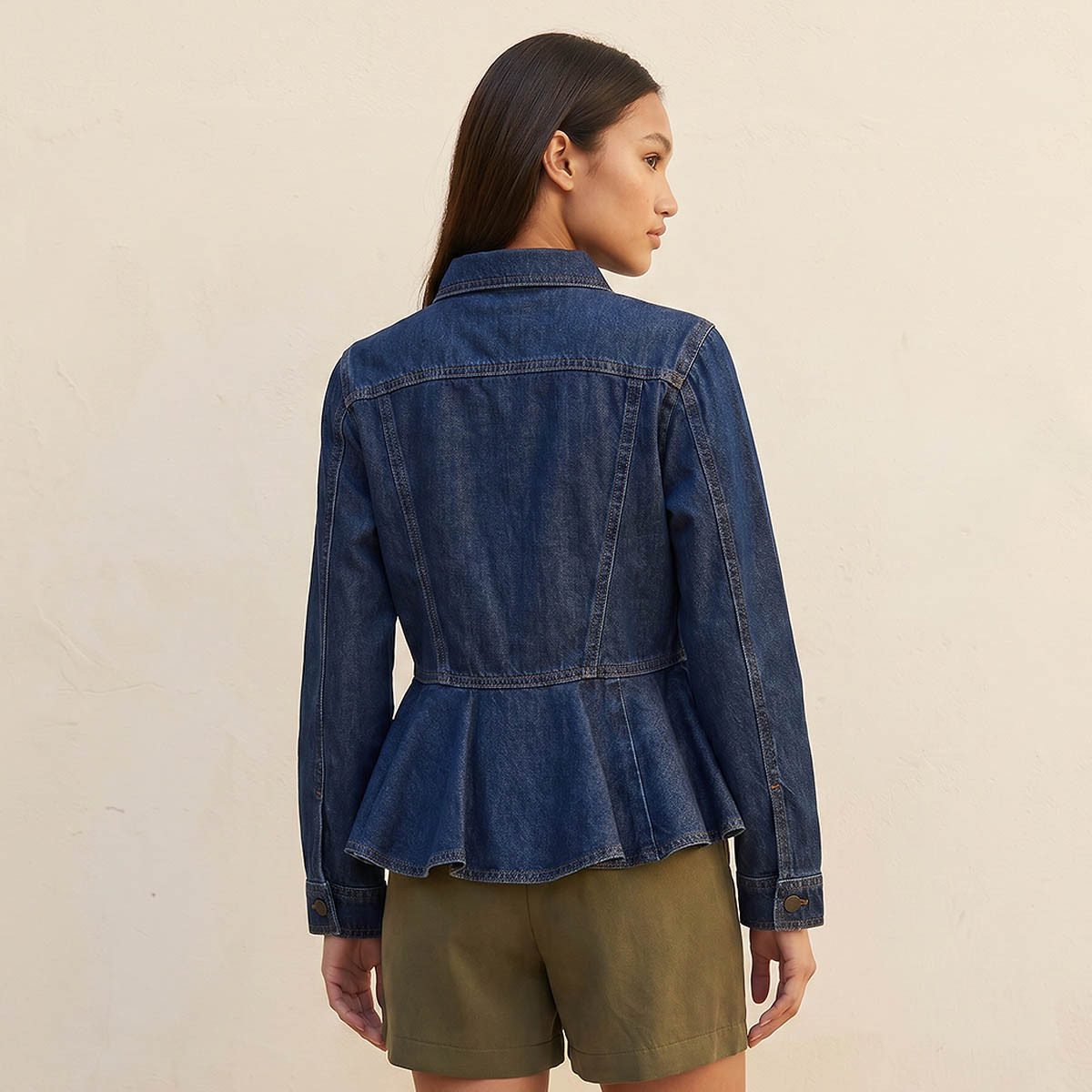 Lee Cooper Cotton Peplum Top Flap Pocket-women-clothing-shirtsandblouses-blouses-image-4