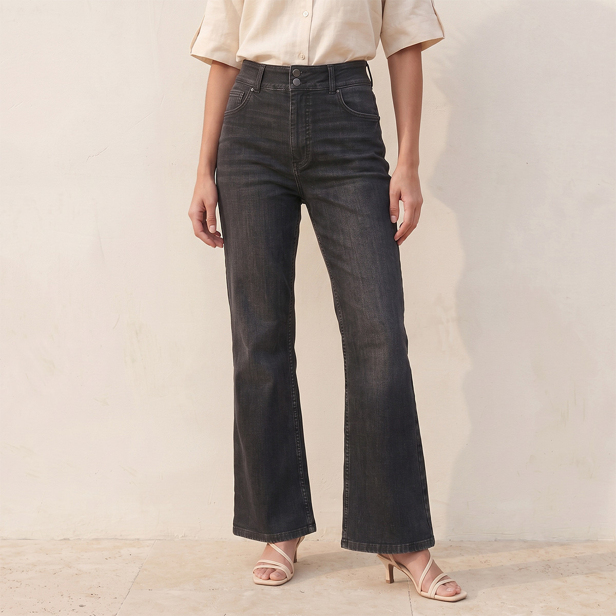 Splash Denim High Waist Bootcut Jeans with Pockets-women-clothing-bottoms-jeans-image-1