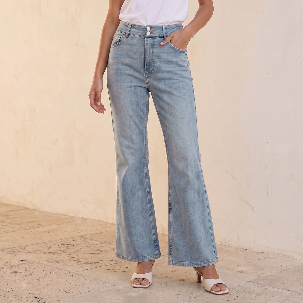 Splash Denim High Waist Bootcut Jeans with Pockets-women-clothing-bottoms-jeans-image-1