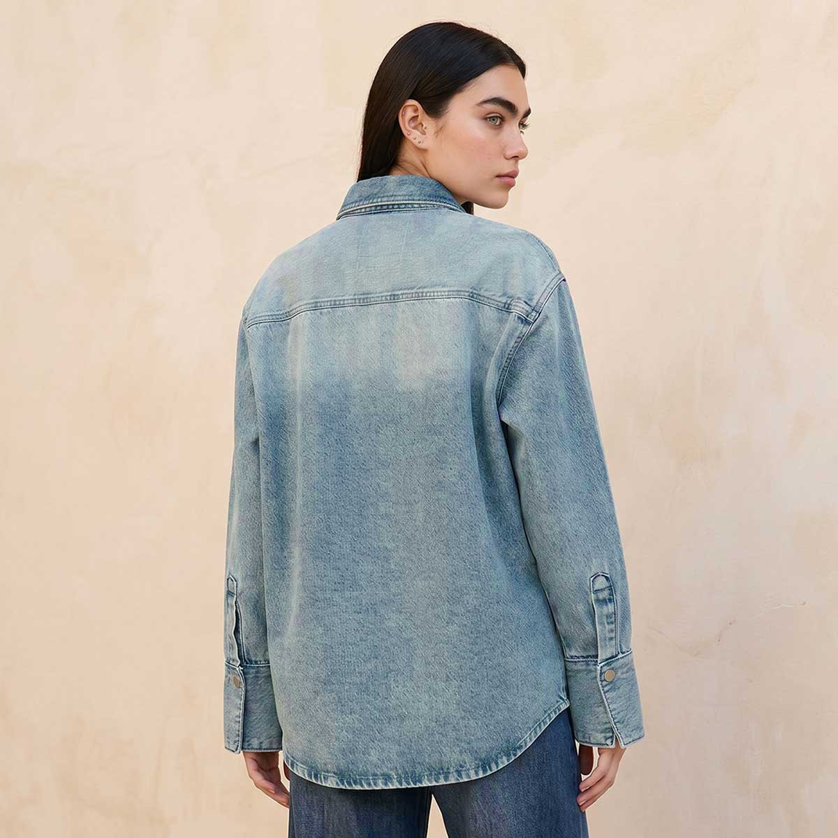 جاكيت قميص جينز من لي كوبر-women-clothing-shirtsandblouses-shirts-image-4