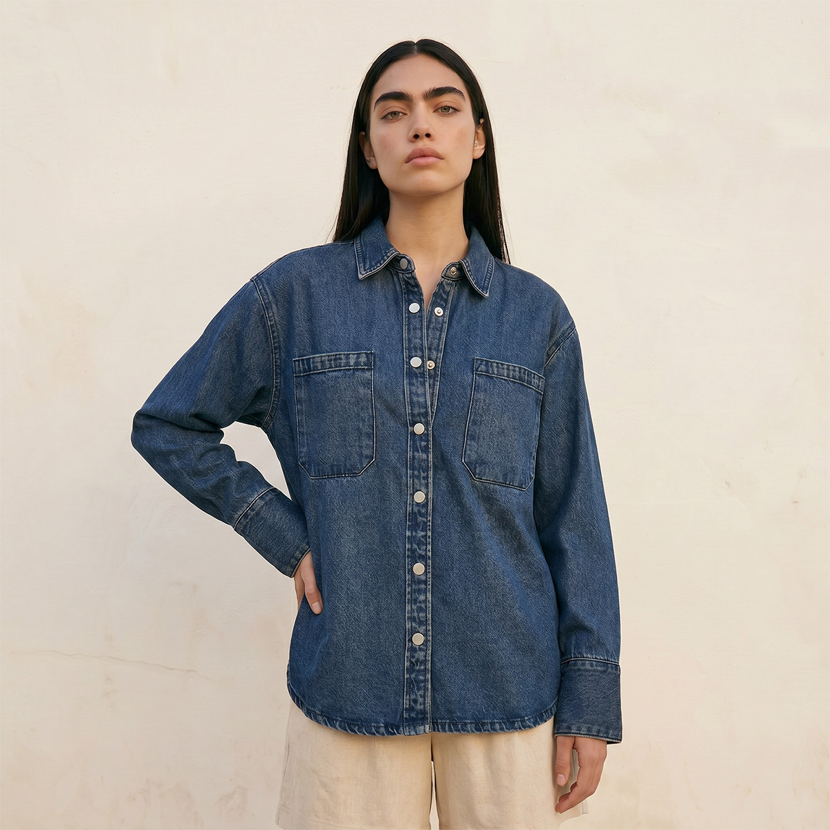 Lee Cooper Denim Shacket Shirt-women-clothing-shirtsandblouses-shirts-image-6