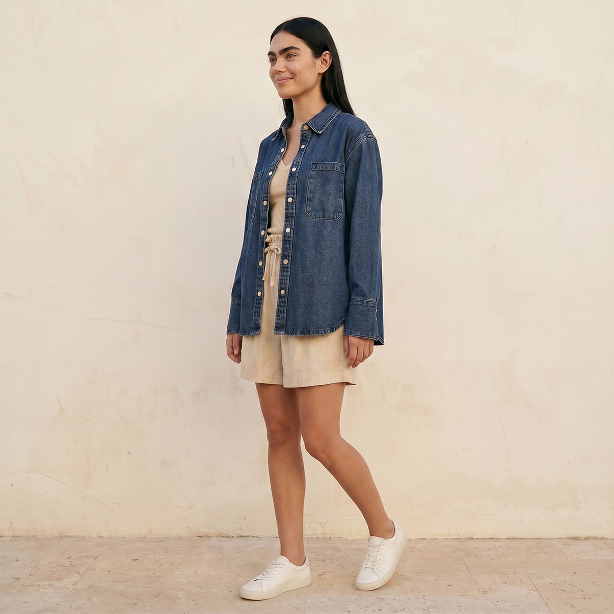 Lee Cooper Denim Shacket Shirt-women-clothing-shirtsandblouses-shirts-image-3
