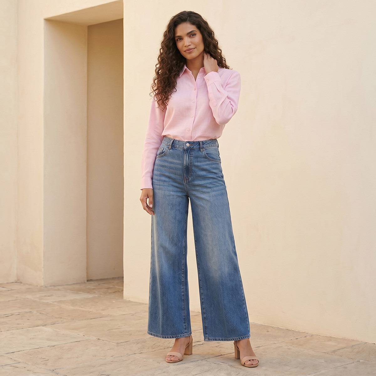 Splash Denim Straight Fit High Waist Jeans-women-clothing-bottoms-jeans-image-3