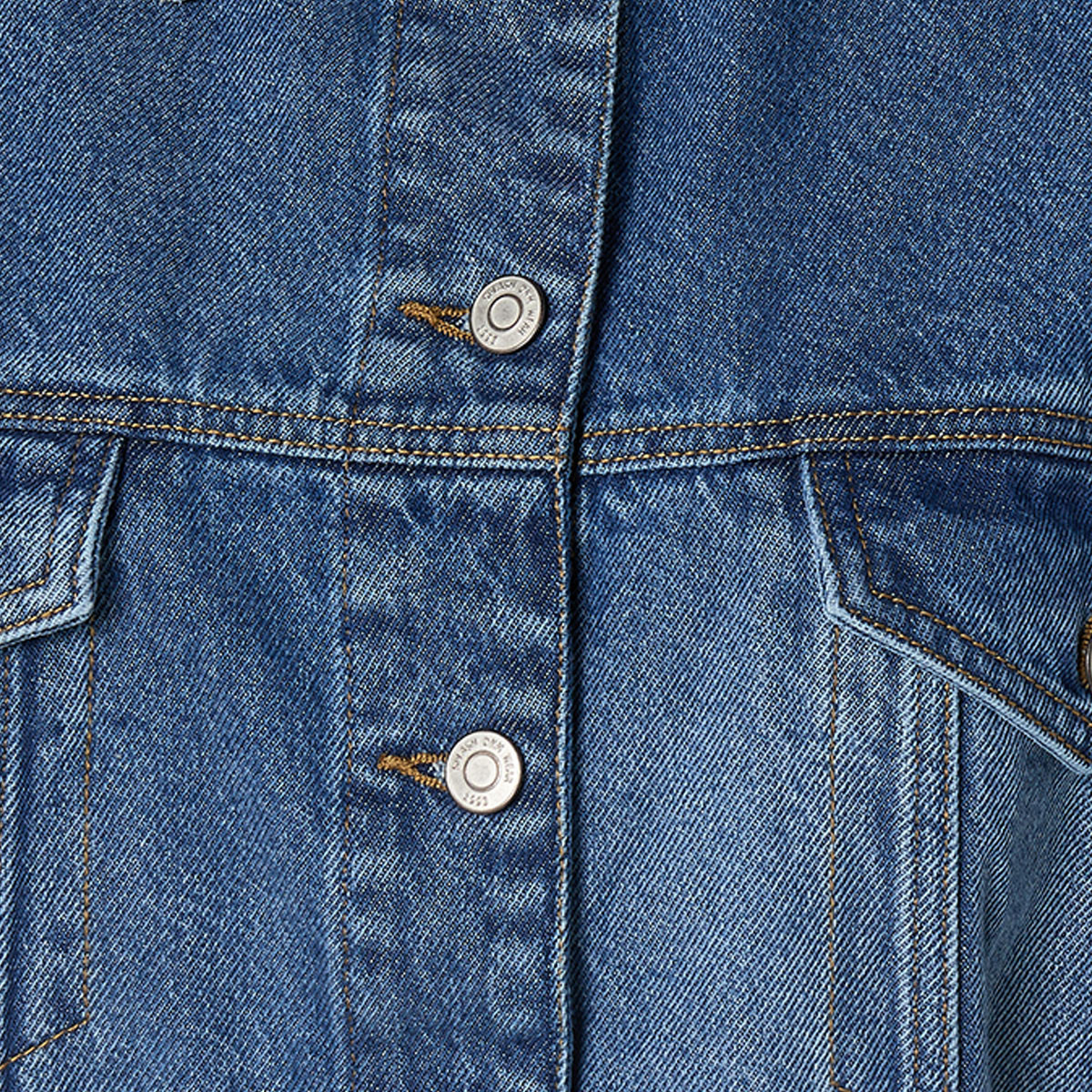 Splash Denim Denim Trucker Jacket with Chest Pockets-women-winterwear-coatsandjackets-jackets-image-2