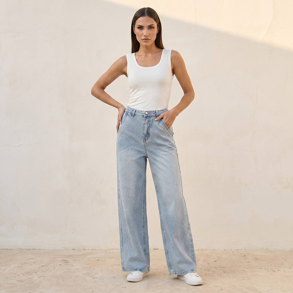 Splash Denim High-Rise Jeans with Embellished Design-women-clothing-bottoms-jeans-image-3