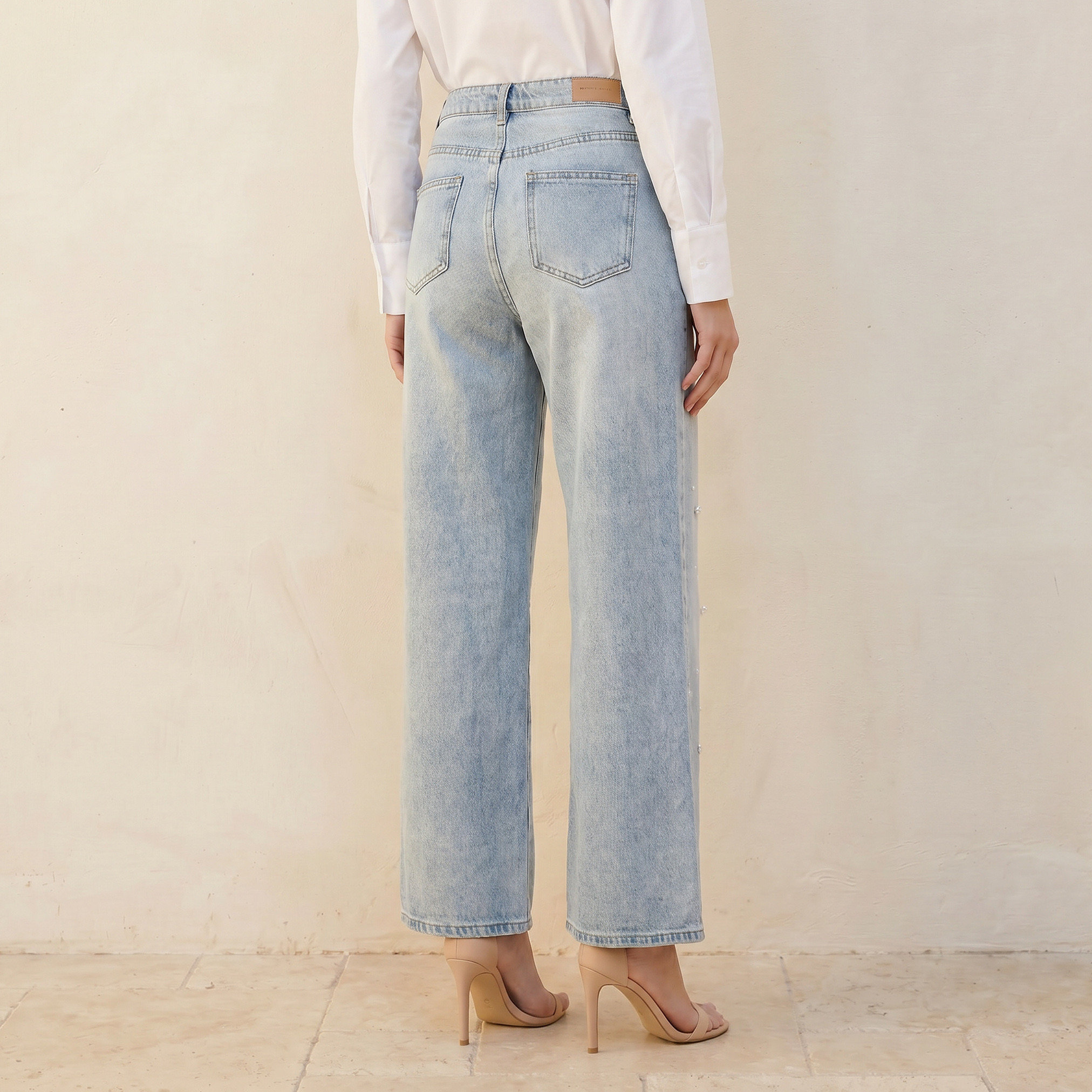 Splash Denim Wide Leg Embellished Jeans-women-clothing-bottoms-jeans-image-4
