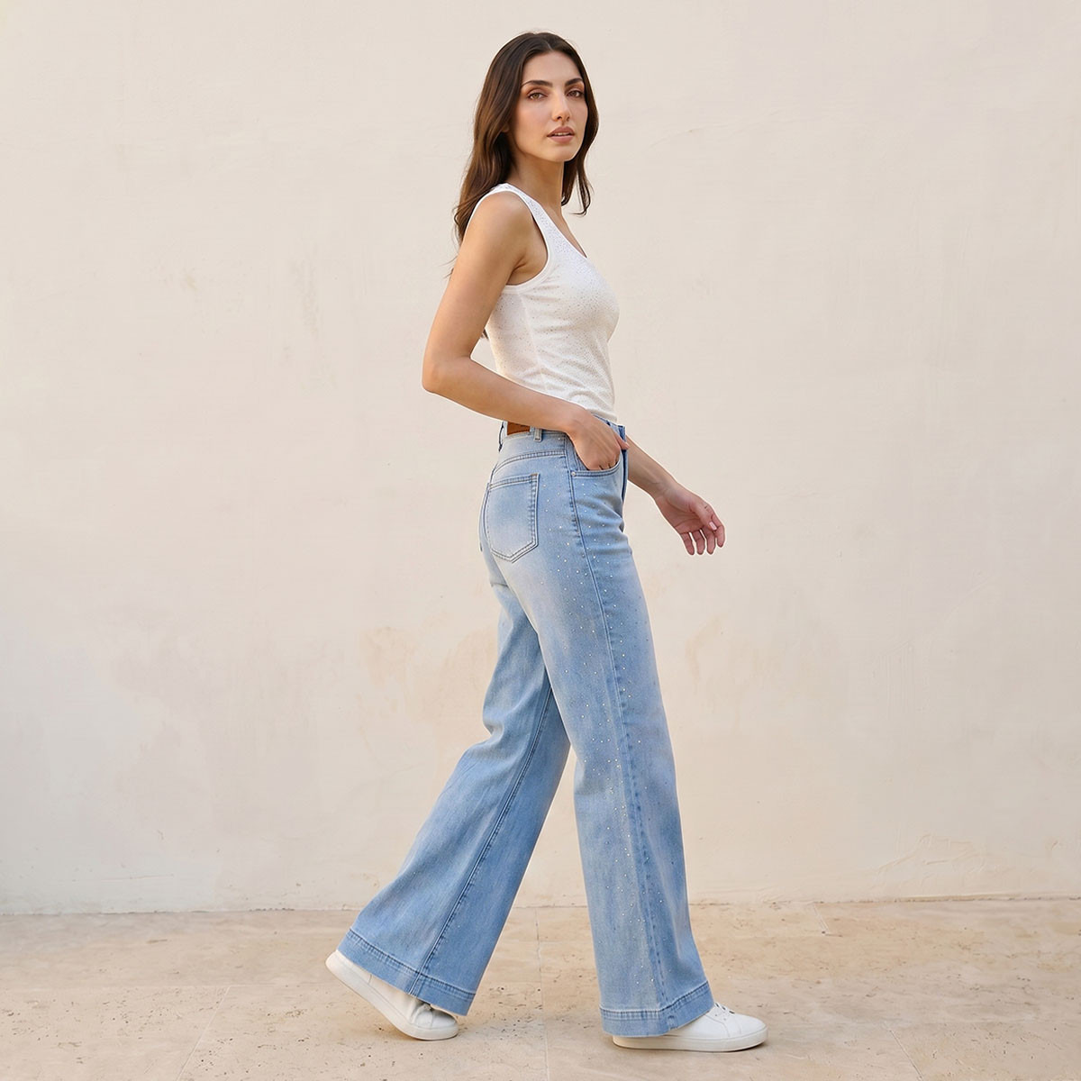 Splash Denim Flared Embellished Jeans-women-clothing-bottoms-jeans-image-3