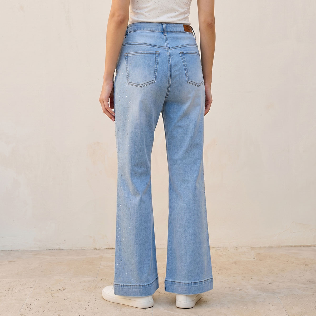Splash Denim Flared Embellished Jeans-women-clothing-bottoms-jeans-image-4