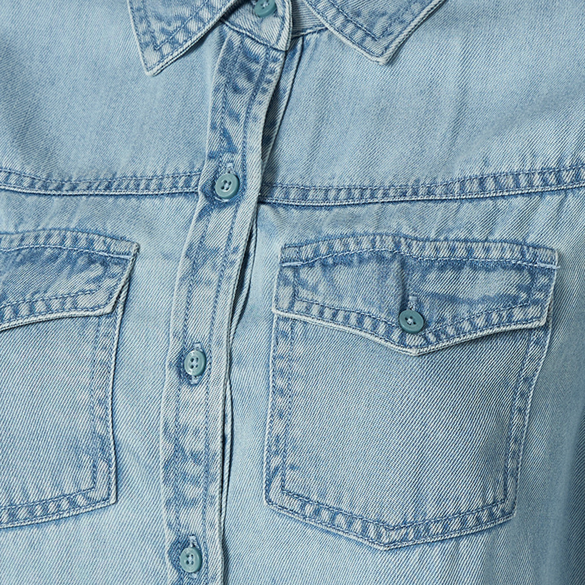 قميص تينسل بجيوب مطوية من سبلاش دينم-women-clothing-shirtsandblouses-shirts-image-2