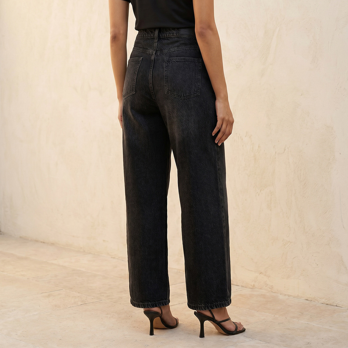Splash Denim Barrel Fit High Waist Jeans Cotton-women-clothing-bottoms-jeans-image-4