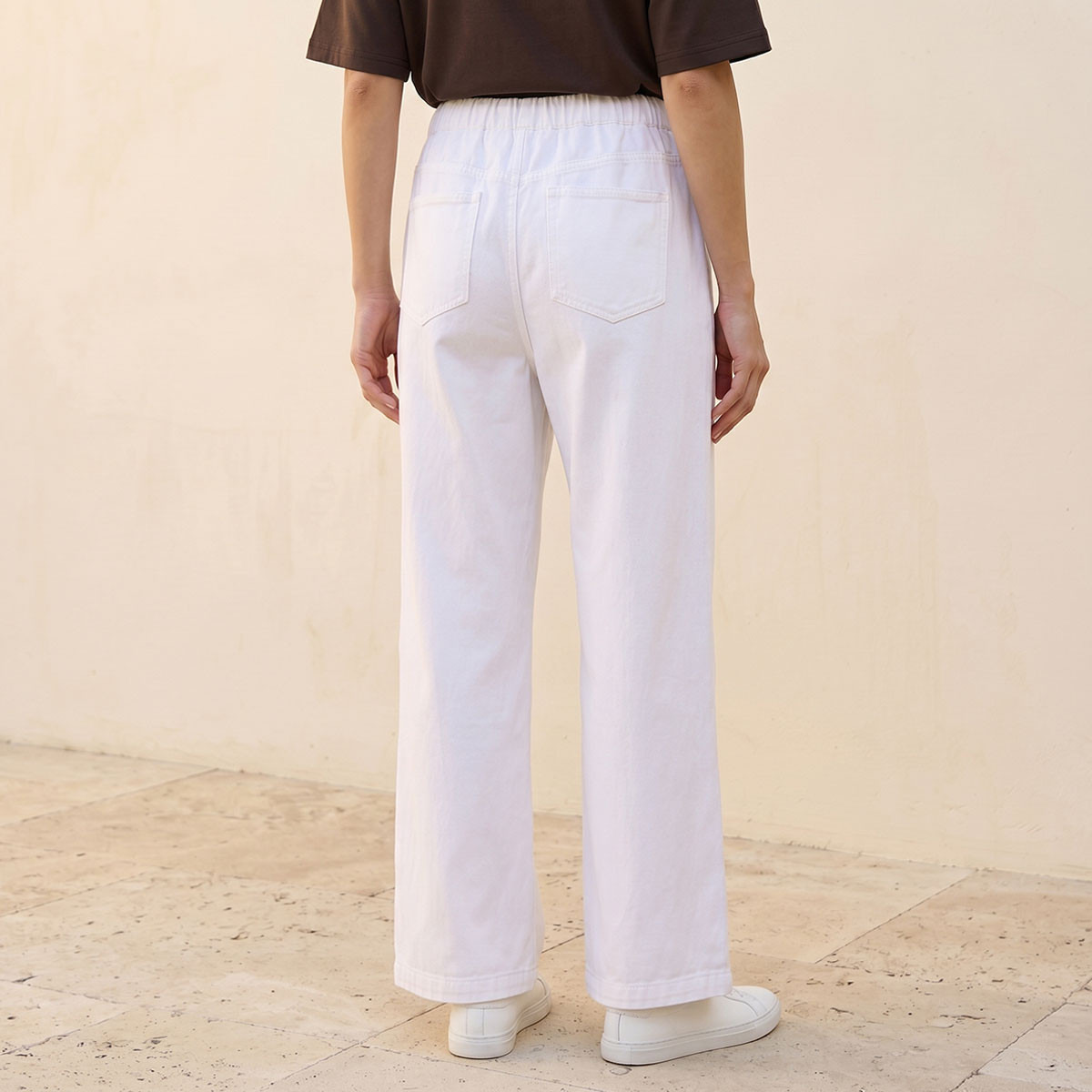 بنطلون قطن مطاطي بقصة كاربنتر من سبلاش دينم-women-clothing-bottoms-jeans-image-4