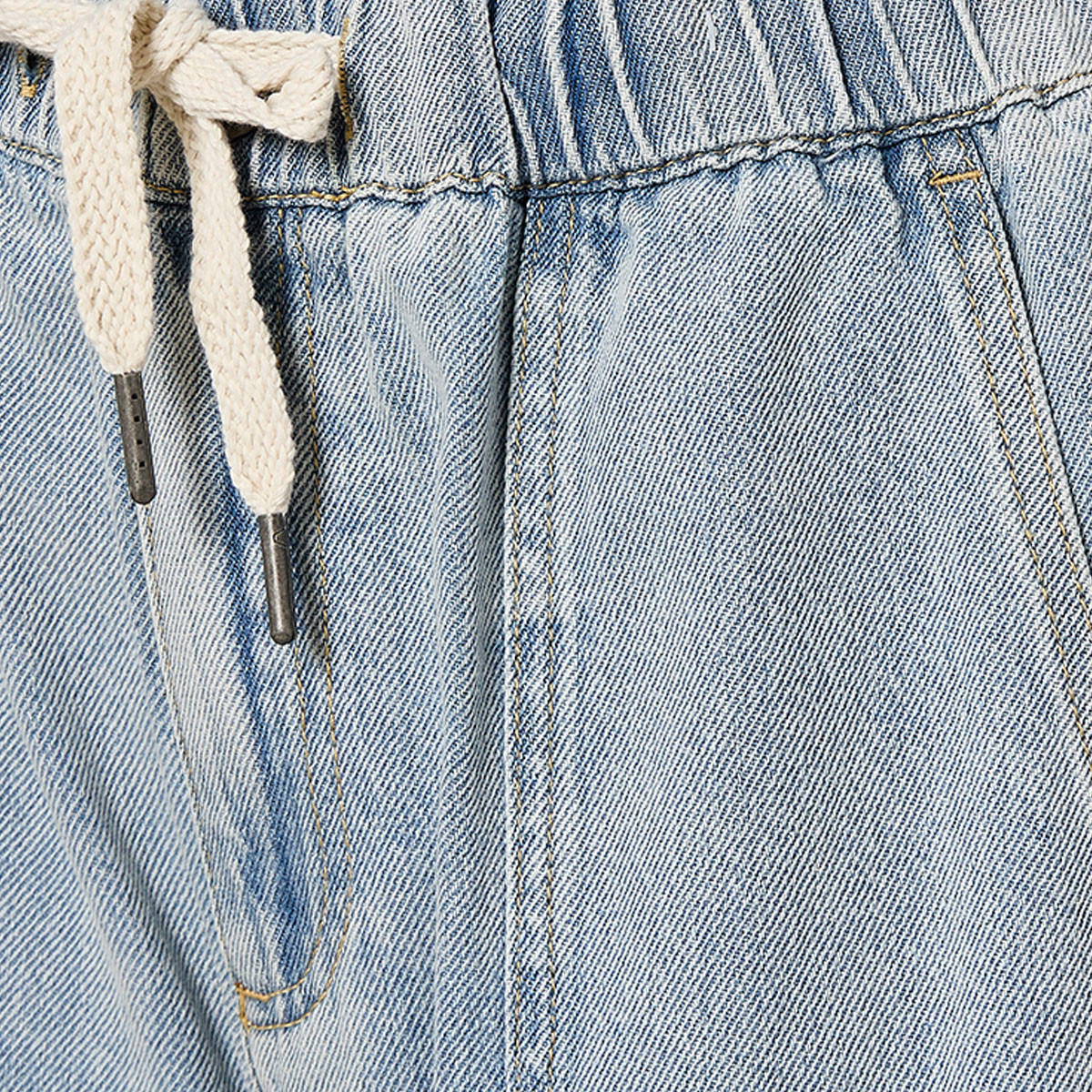 بنطلون قطن مطاطي بقصة كاربنتر من سبلاش دينم-women-clothing-bottoms-jeans-image-2