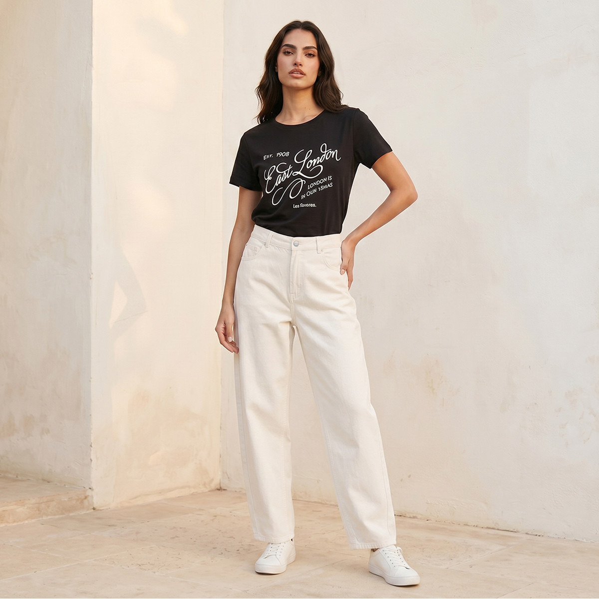 بنطلون جينز قطن بقصّة برميل وزر إغلاق وخياطة ملتوية من سبلاش دينم-women-clothing-bottoms-jeans-image-3