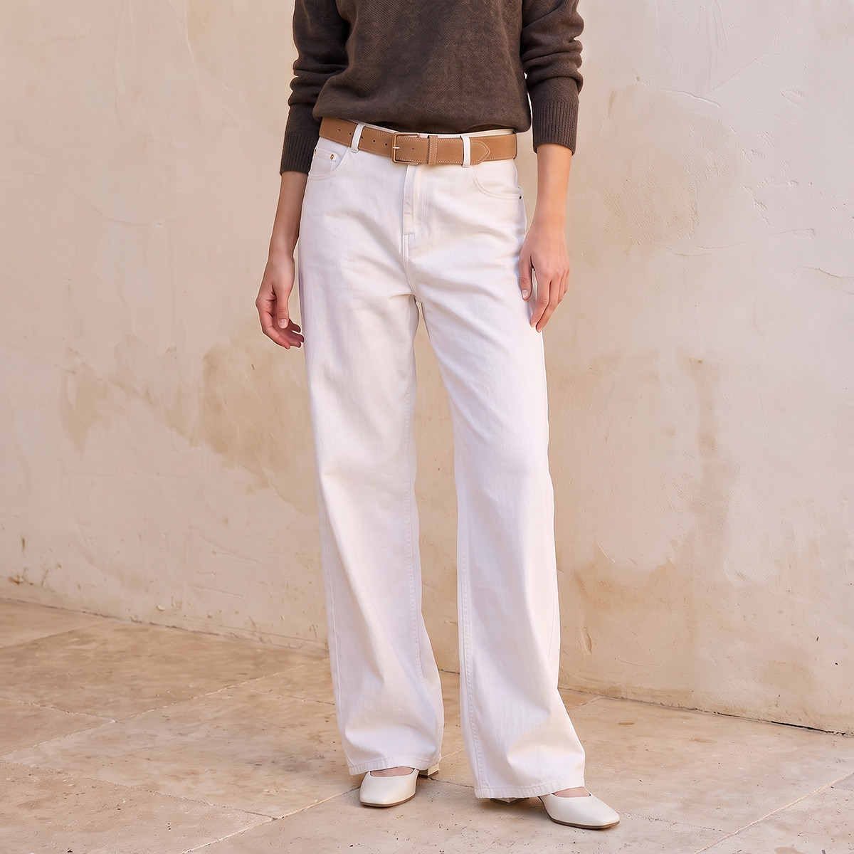 Splash Denim Wide Leg Cotton Jeans-women-clothing-bottoms-jeans-image-1