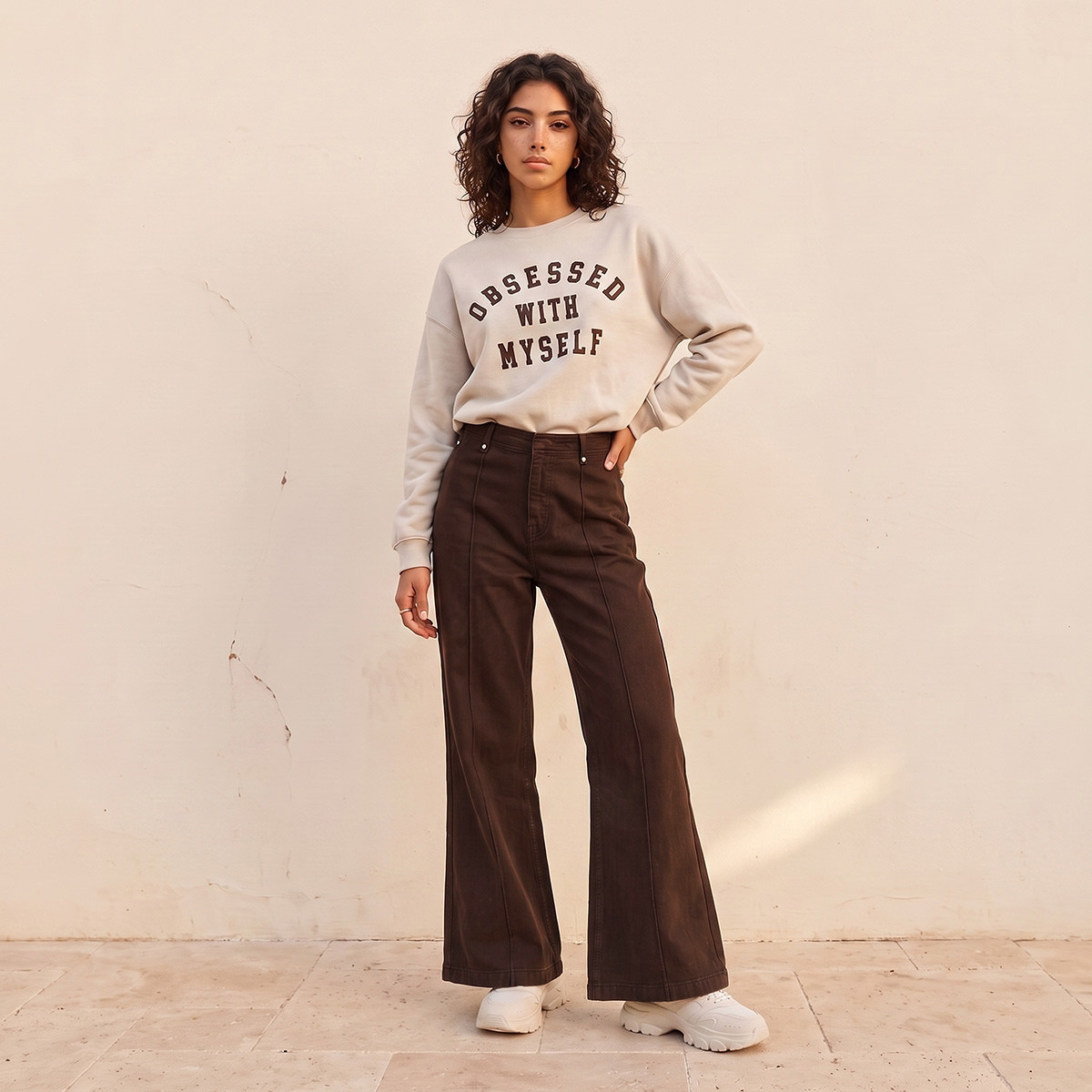 بنطلون واسع الساق بأزرار على الخصر من سبلاش دينم-women-clothing-bottoms-jeans-image-2