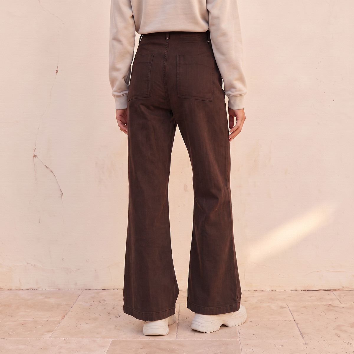 بنطلون واسع الساق بأزرار على الخصر من سبلاش دينم-women-clothing-bottoms-jeans-image-3