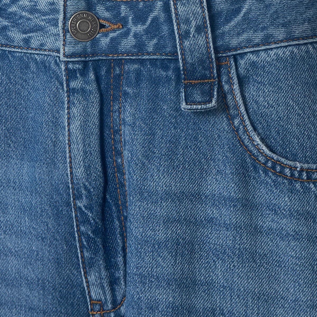 Splash Denim Wide Leg Buttoned Waist Cotton Jeans-women-clothing-bottoms-jeans-image-6