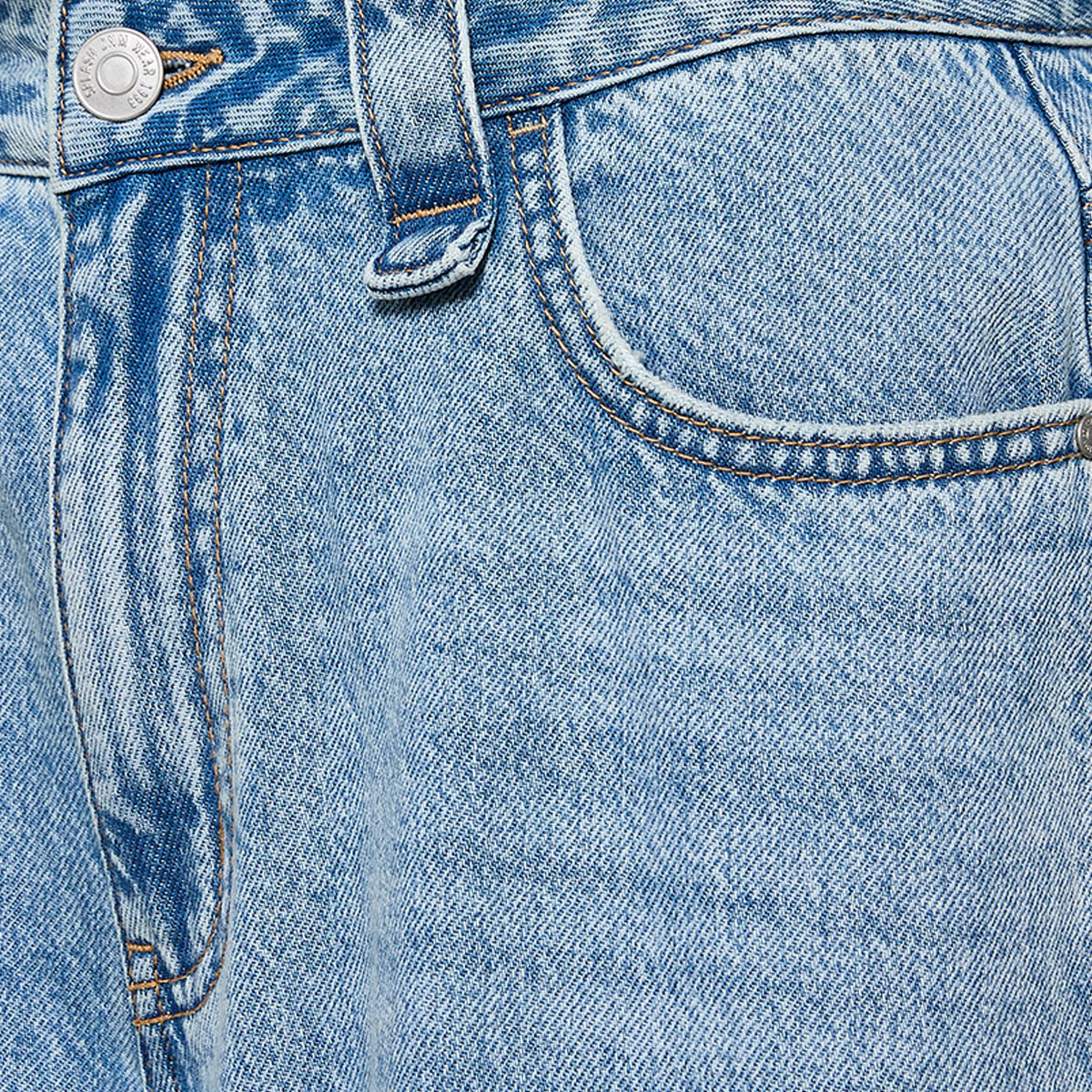 Splash Denim Wide Leg Buttoned Waist Cotton Jeans-women-clothing-bottoms-jeans-image-6