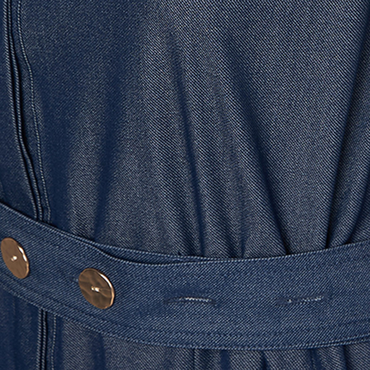 Splash Denim Shirt Dress with Buttoned Belt-women-clothing-dresses-image-7