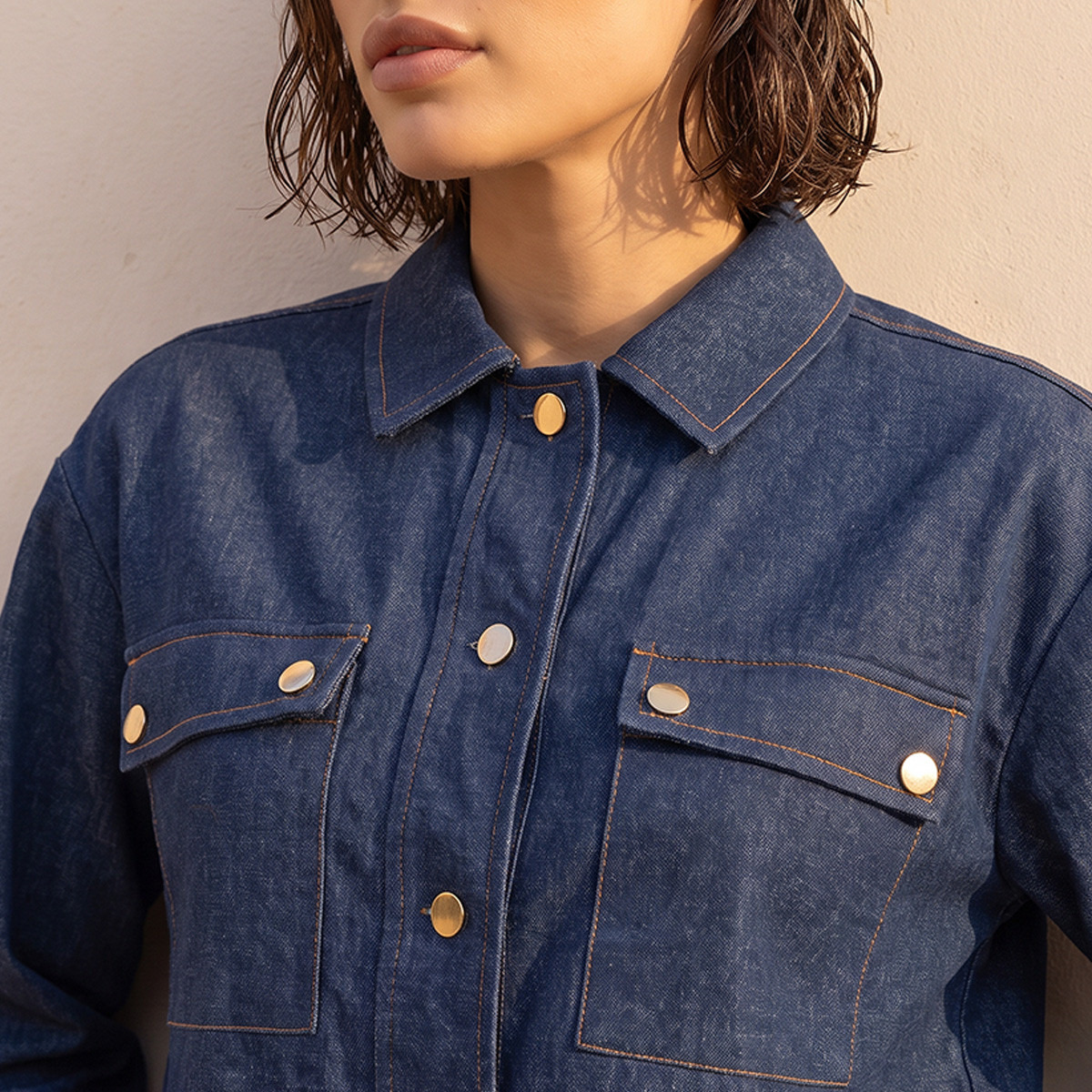 قميص جينز بجيوب من سبلاش-women-clothing-shirtsandblouses-shirts-image-5