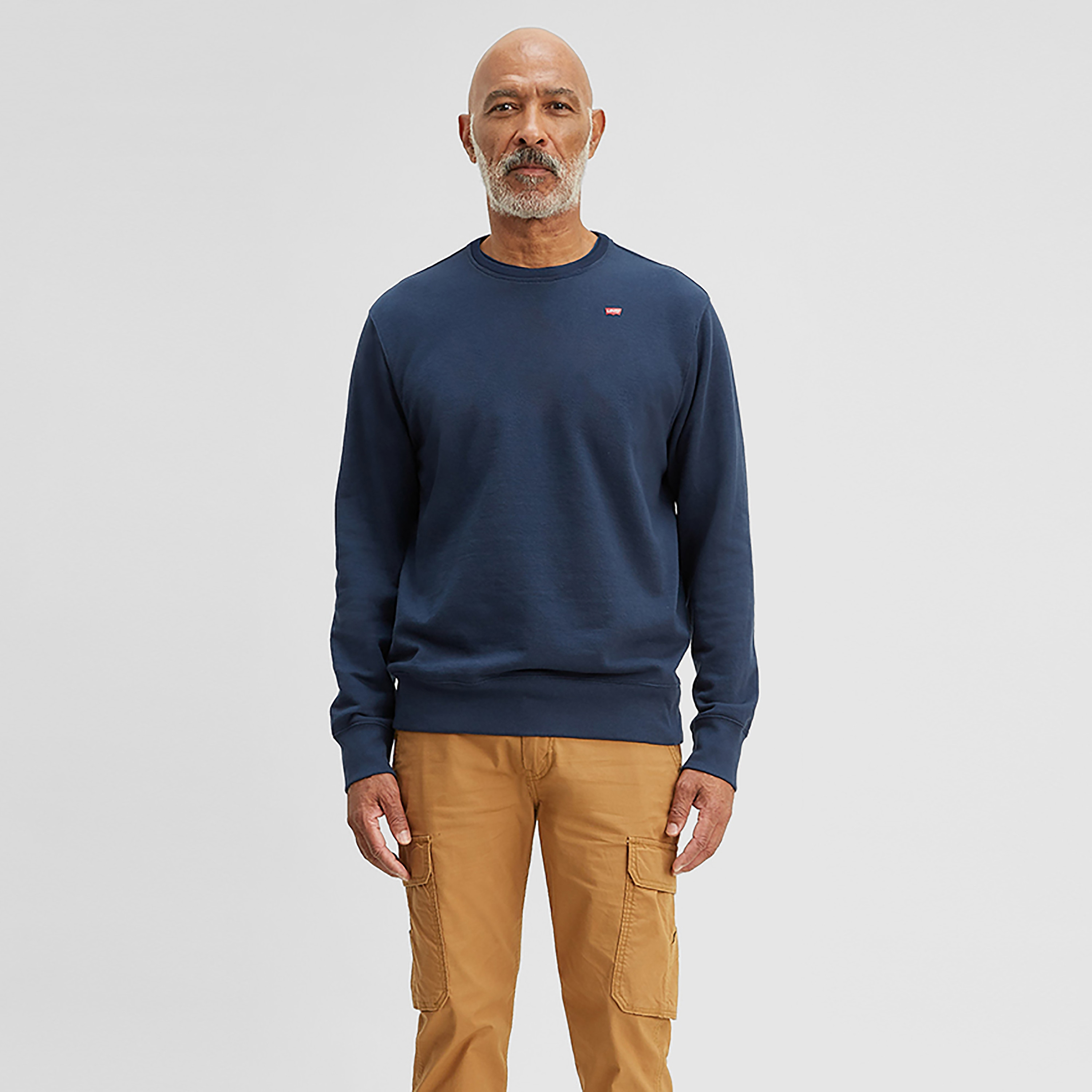 Levi's Plain Crew Neck Long Sleeves Men's Sweatshirt-men-clothing-hoodiesandsweatshirts-image-1
