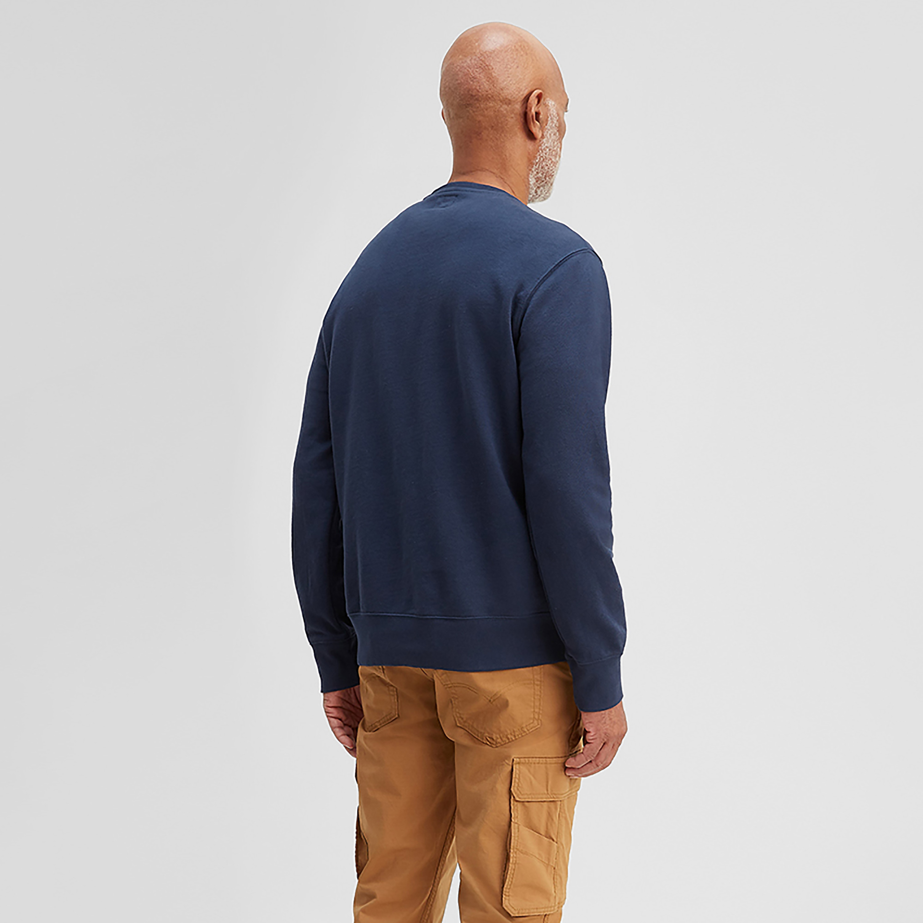 Levi's Plain Crew Neck Long Sleeves Men's Sweatshirt-men-clothing-hoodiesandsweatshirts-image-2