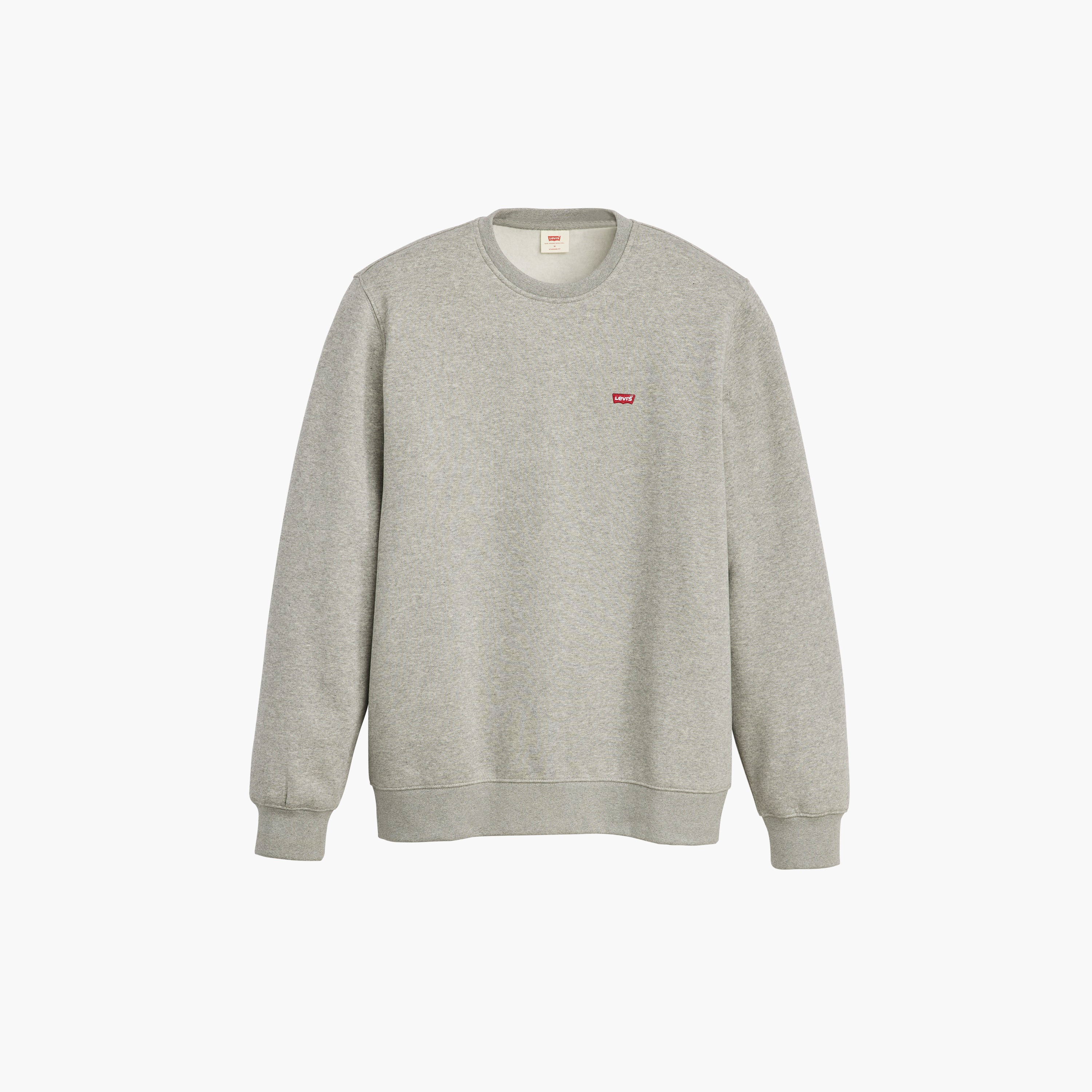 سويت شيرت رجالي بشعار برقبة دائرية وأكمام طويلة من ليفايس-men-clothing-hoodiesandsweatshirts-image-1