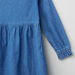 Bossini Long Sleeves Frill Detail Denim Dress-Dresses%2C Gowns and Frocks-thumbnail-3