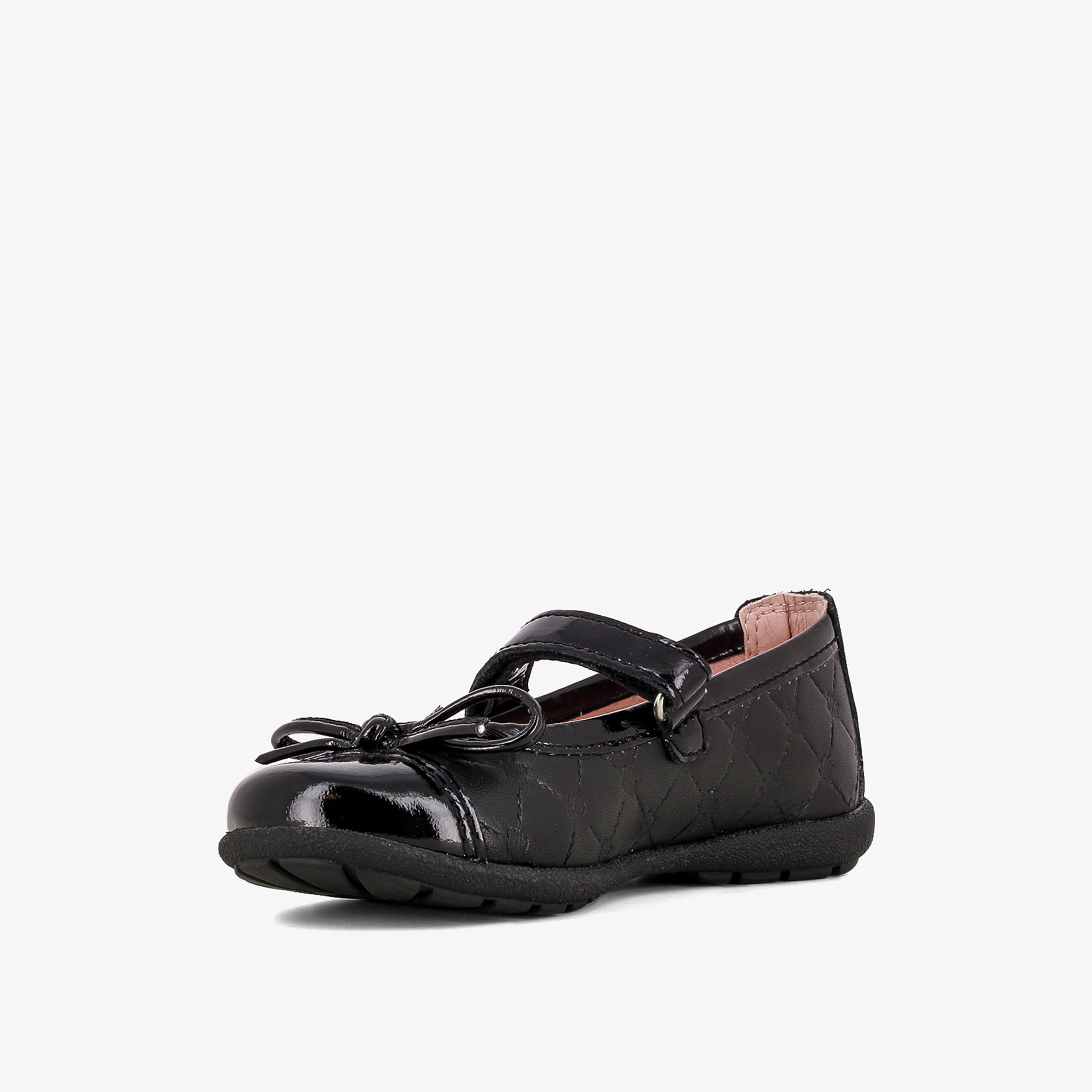 Pablosky Girls' Bow Accent Leather School Shoes with Hook and Loop Closure-girls-shoes-maryjanes-image-6