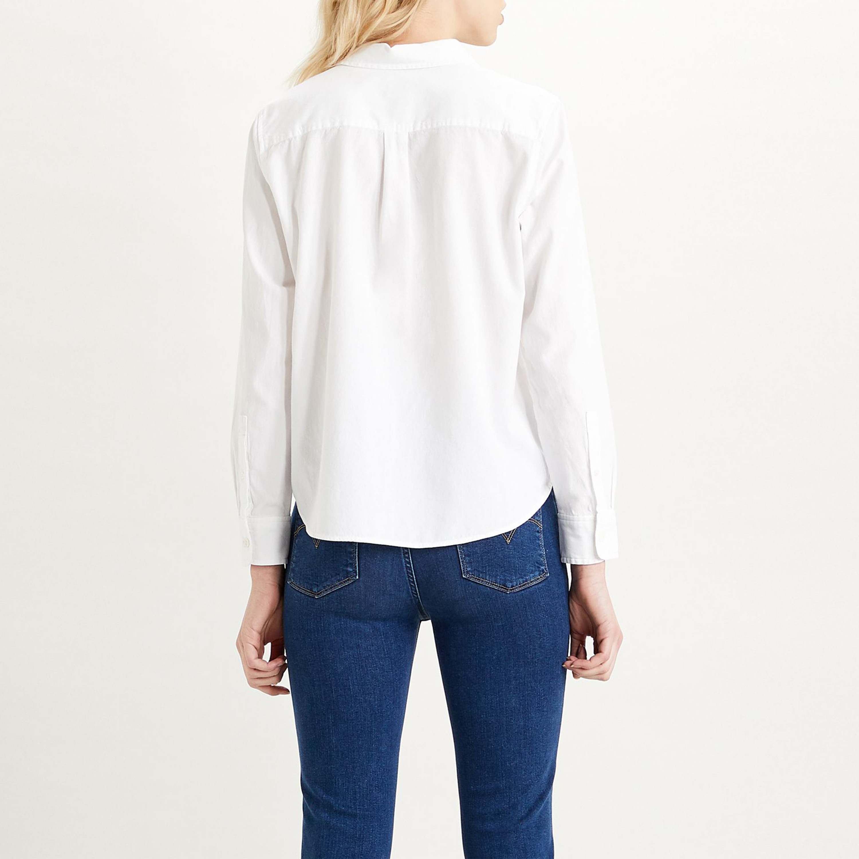 Levi's Plain Collared Long Sleeves Casual Shirt-women-clothing-shirtsandblouses-shirts-image-3