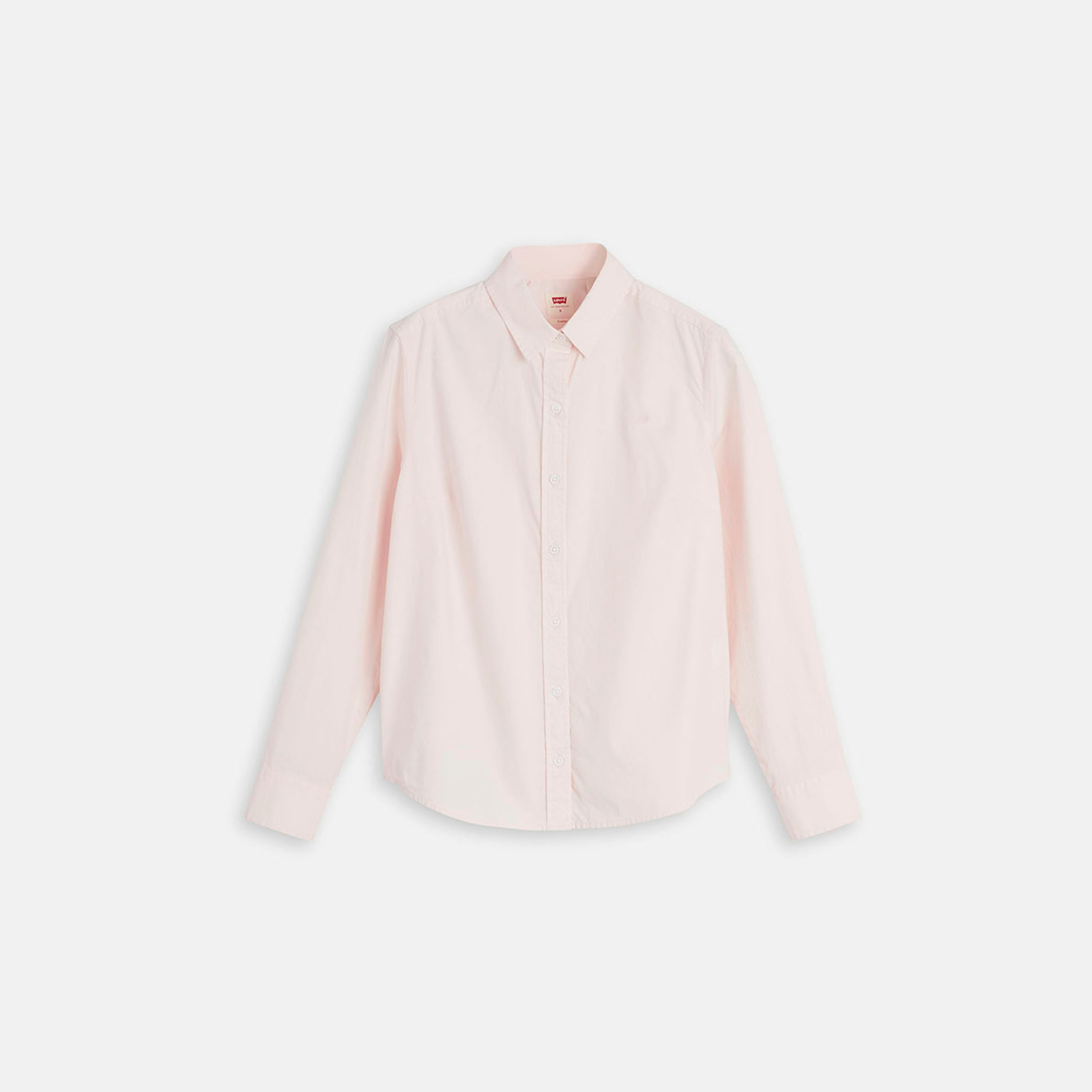 قميص نسائي سادة بياقة وأكمام طويلة من ليفايس-women-clothing-shirtsandblouses-shirts-image-4