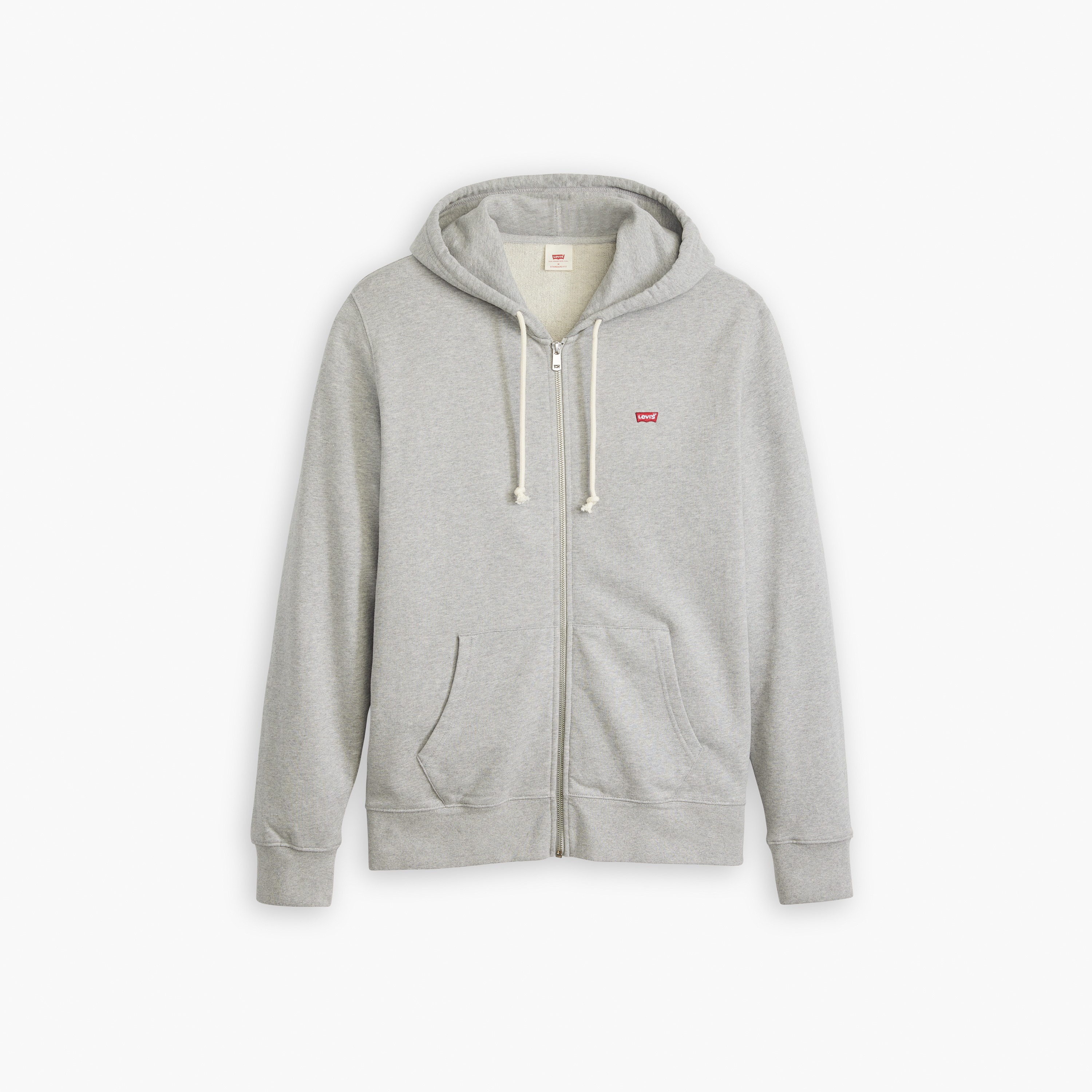 هودي رجالي بغطاء رأس وسحاب وأكمام طويلة بشعار من ليفايس-men-clothing-hoodiesandsweatshirts-image-9