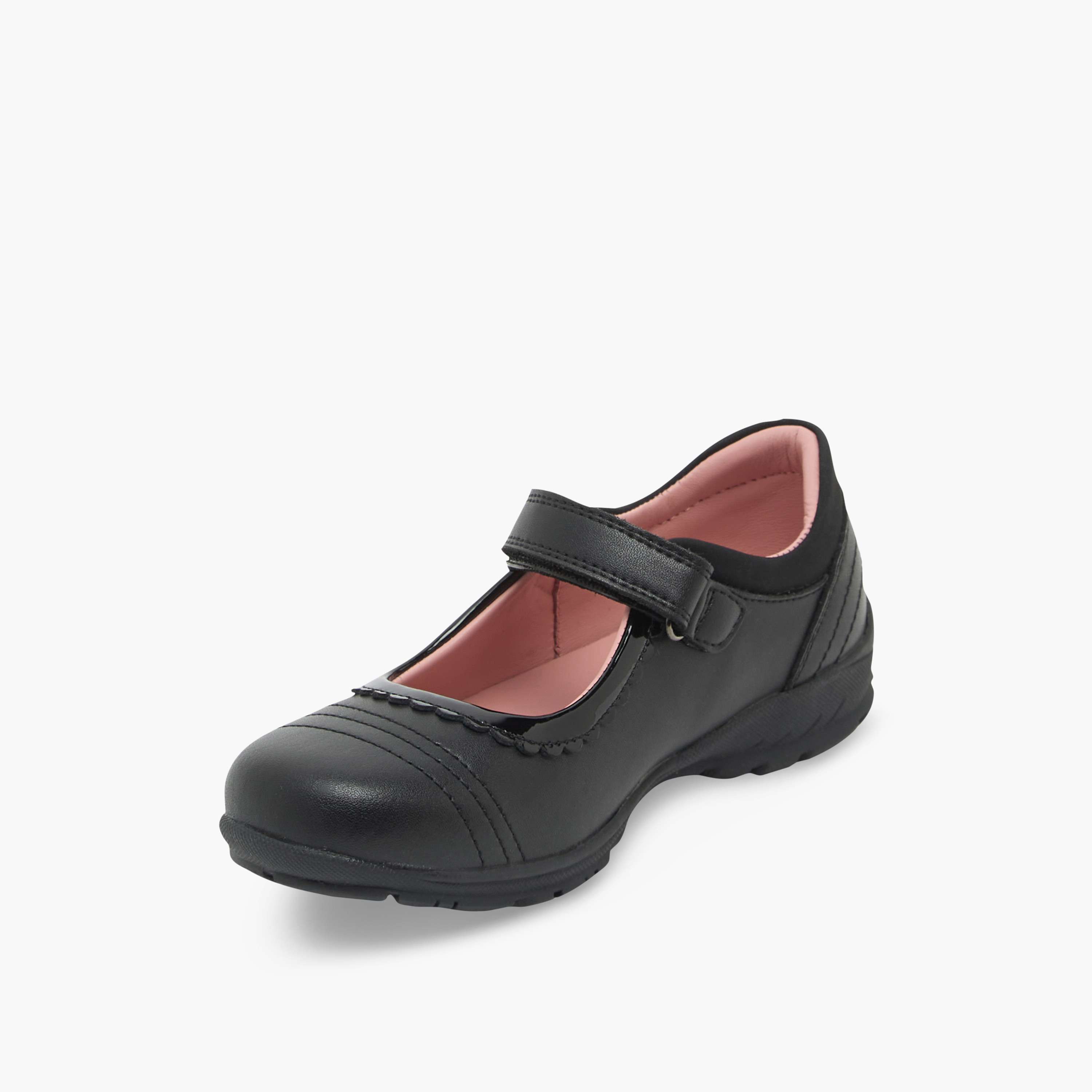 Juniors Girls Hook & Loop Mary Jane School Shoes-girls-shoes-maryjanes-image-4