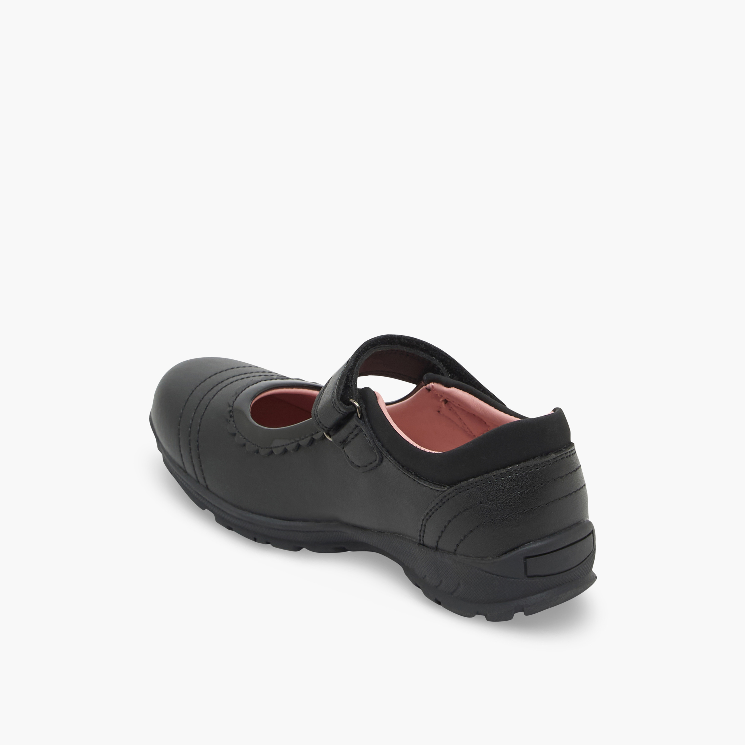 Juniors Girls Hook & Loop Mary Jane School Shoes-girls-shoes-maryjanes-image-5