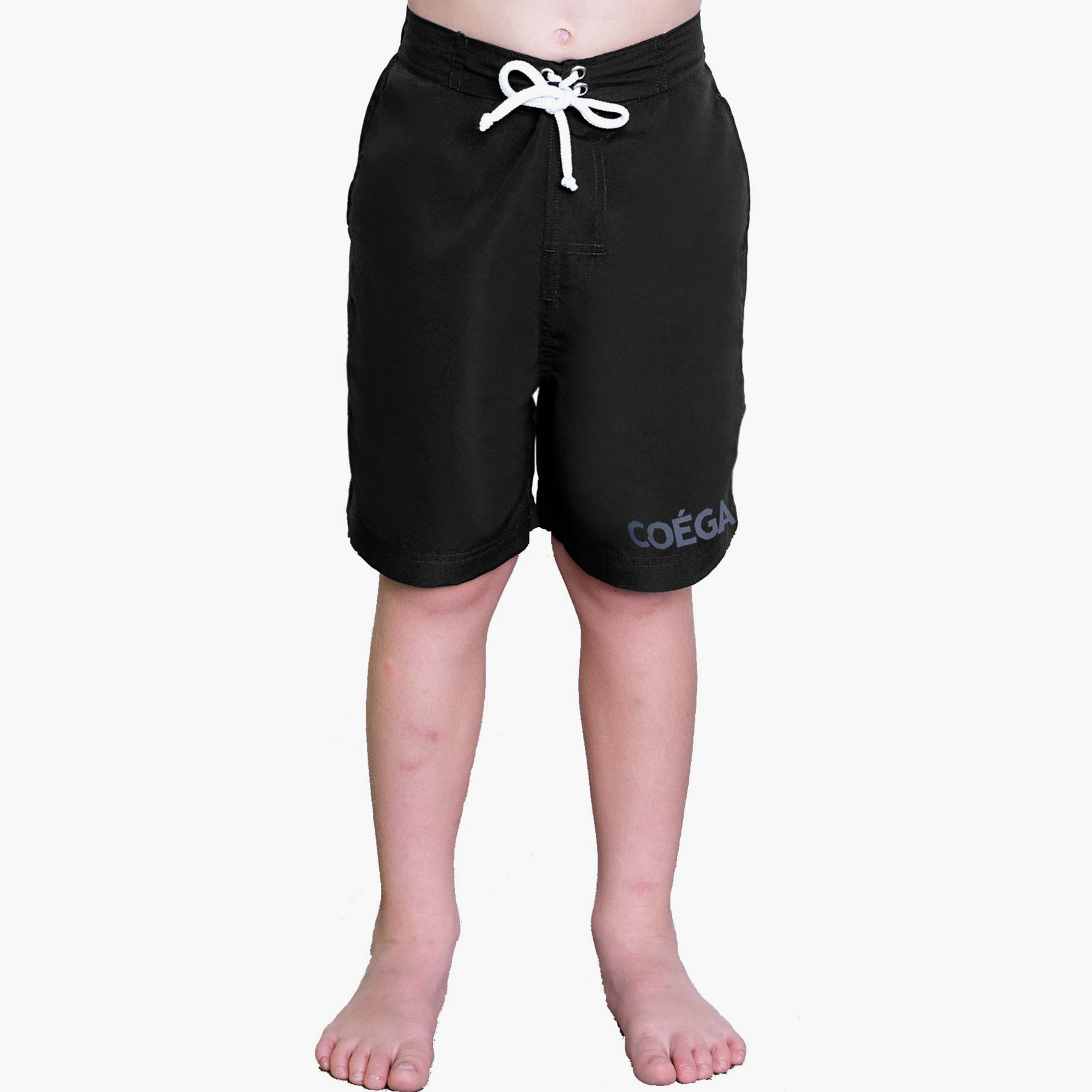 شورت سباحة للأولاد من Coega بخصر مطاطي أسود-sports-boys-clothing-swimwear-image-1