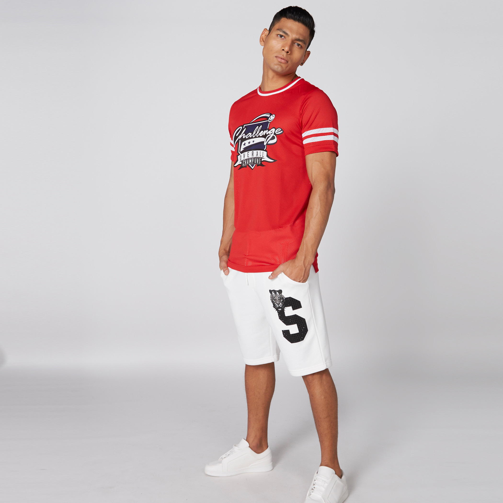 تيشيرت شبكي بياقة مستديرة وأكمام قصيرة وطبعات-men-clothing-tshirtsandpolos-tshirts-image-3