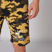 Printed Shorts with Elasticised Waistband and Drawstring-Shorts-thumbnail-3