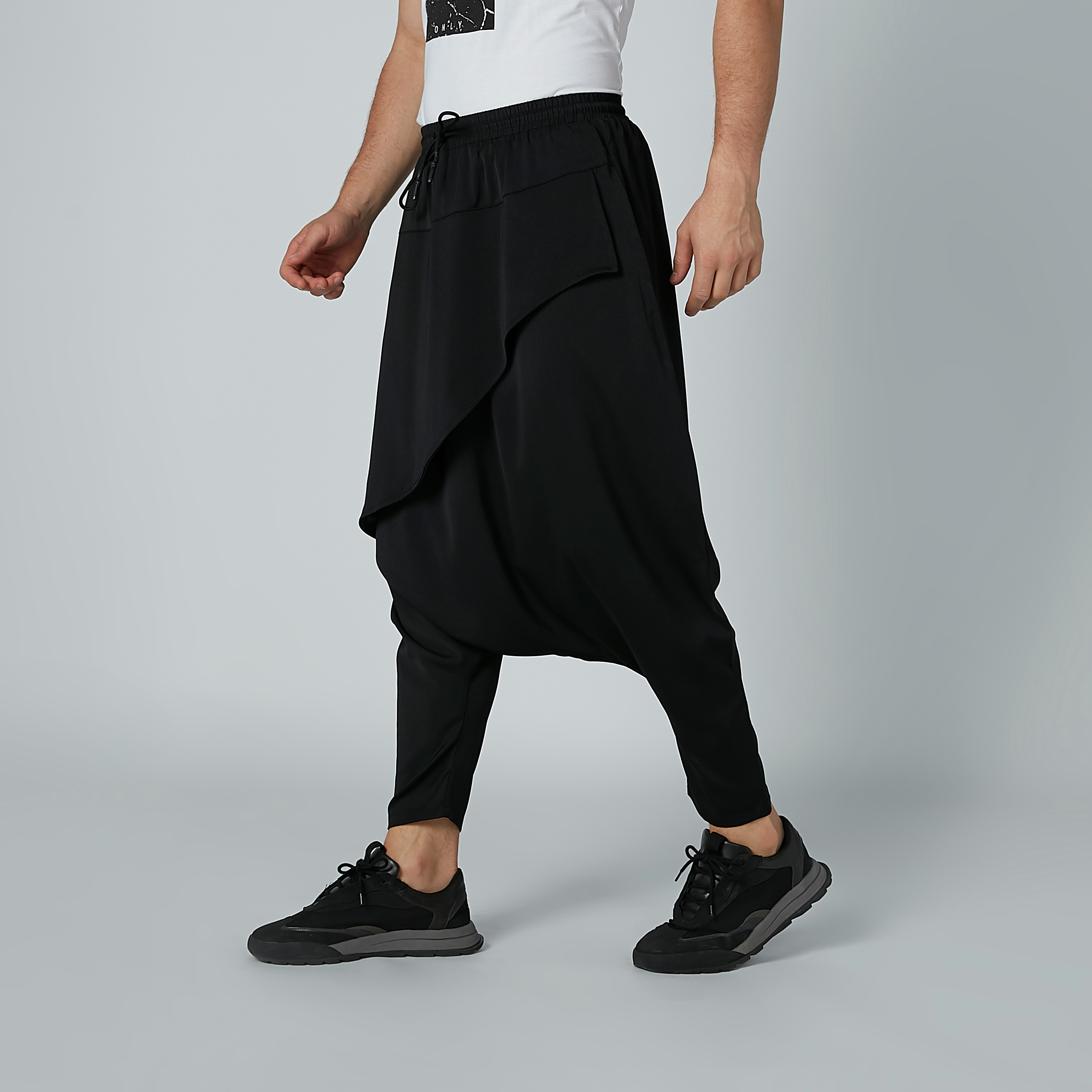 بنطال واسع سادة برباط إغلاق-men-clothing-bottoms-trousersandchinos-trousers-image-3