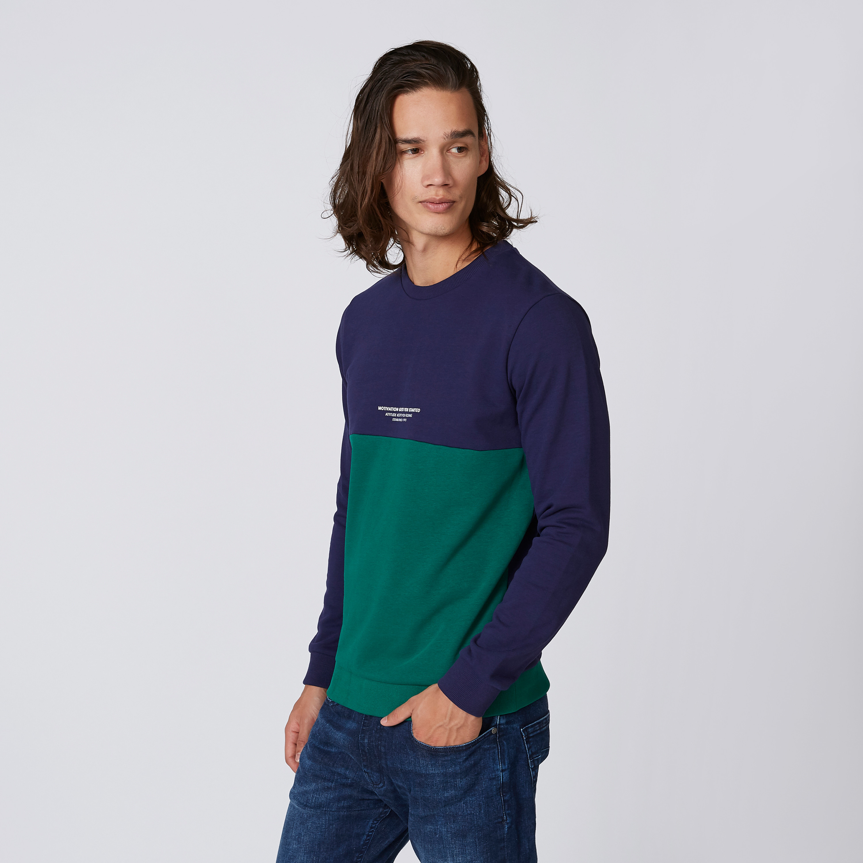 Printed Sweatshirt with Round Neck and Long Sleeves-men-clothing-sweatersandpullovers-image-4