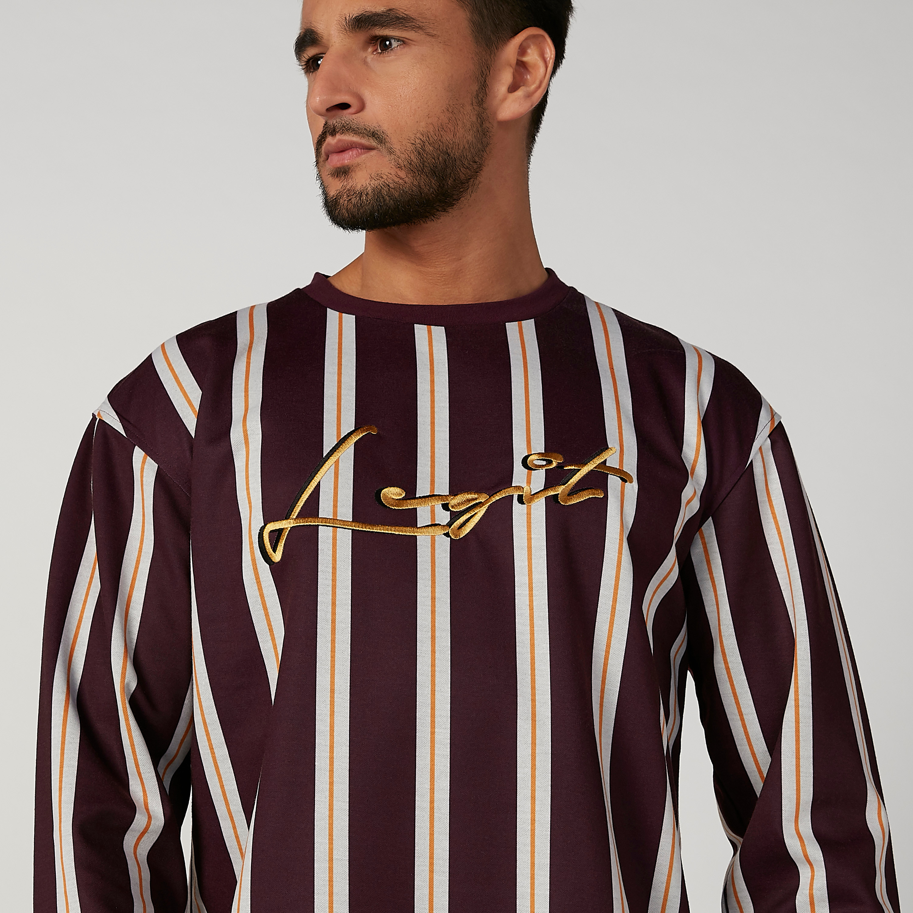 Striped Sweater with Crew Neck and Long Sleeves-men-winterwear-hoodiesandsweatshirts-image-4